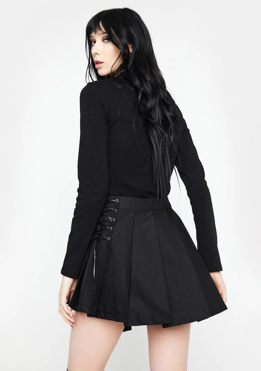 Punk Rock Locomotic Pleated Skirt - Image 4