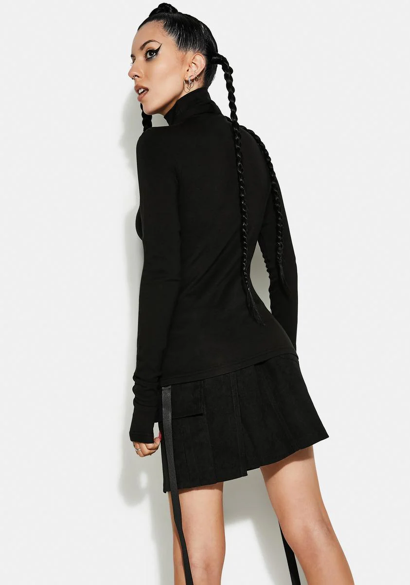 Punk Series A-Line Waist Mini Skirt - Image 4
