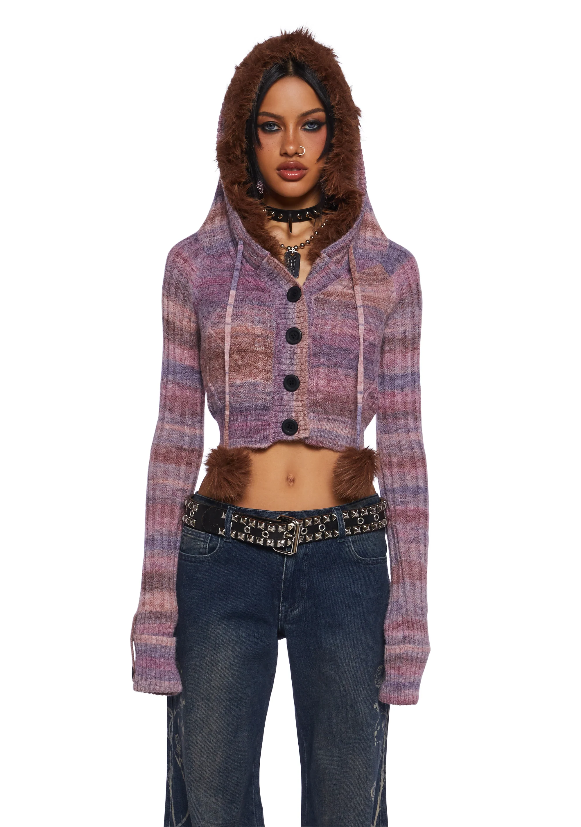 Punky Pop Knit Cardigan - Image 5