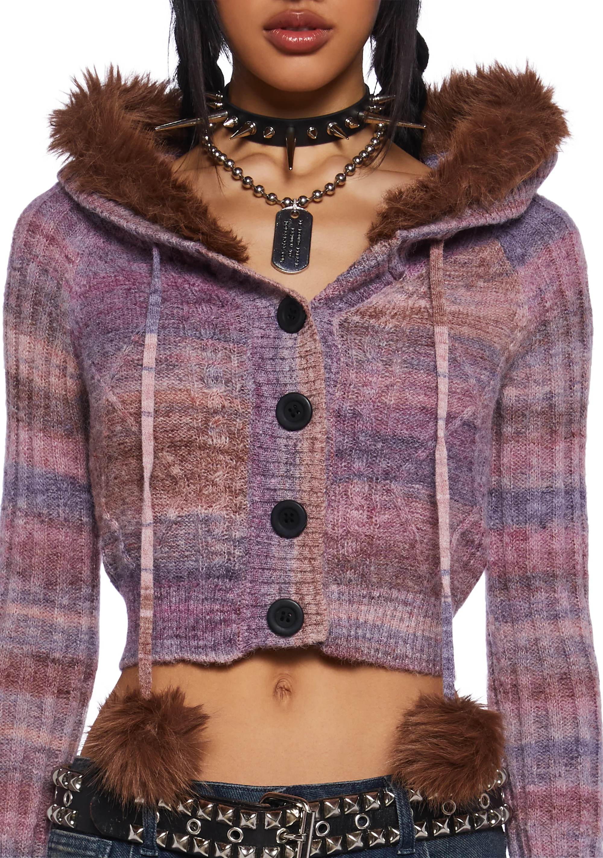 Punky Pop Knit Cardigan - Image 7