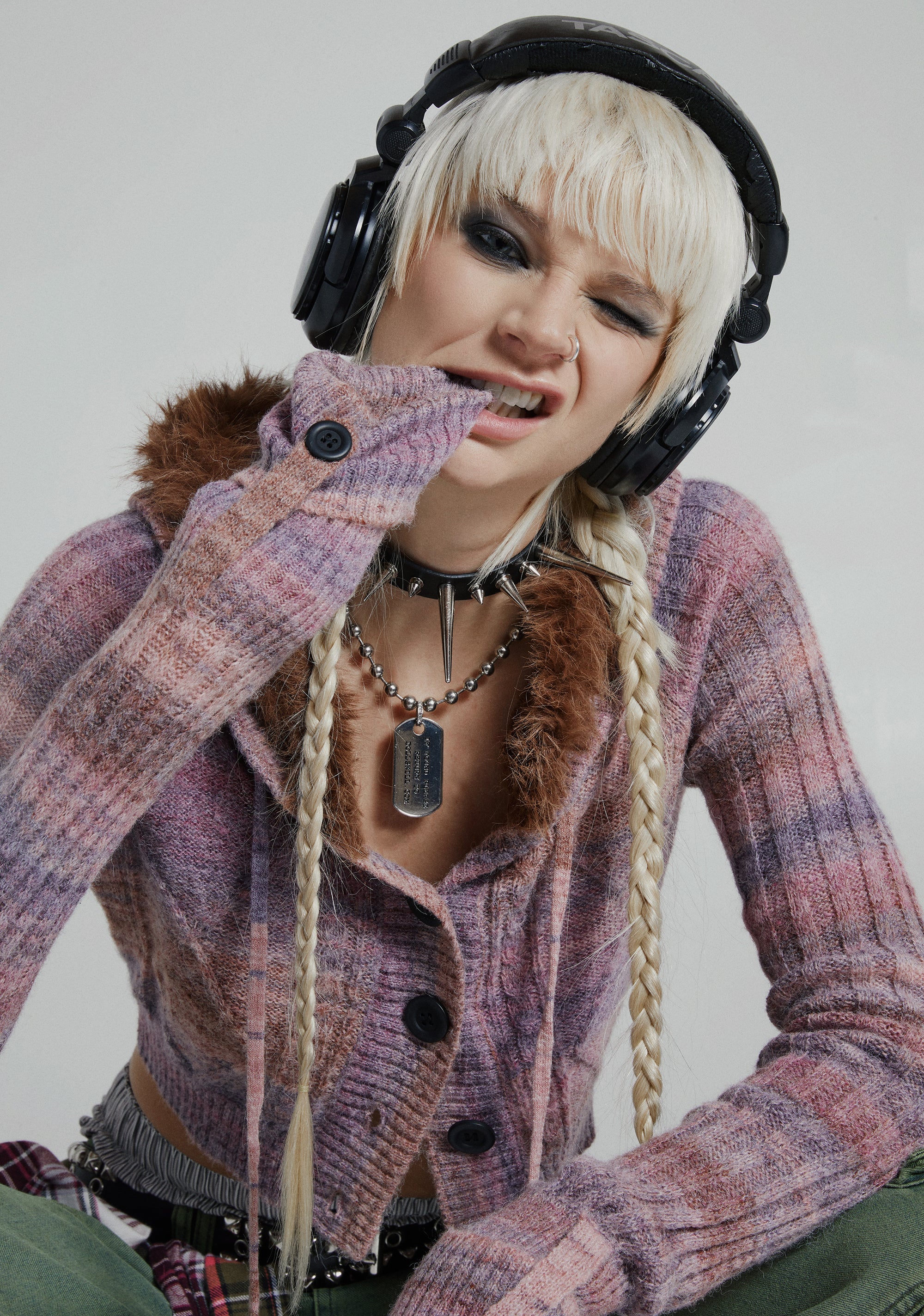 Punky Pop Knit Cardigan - Image 9