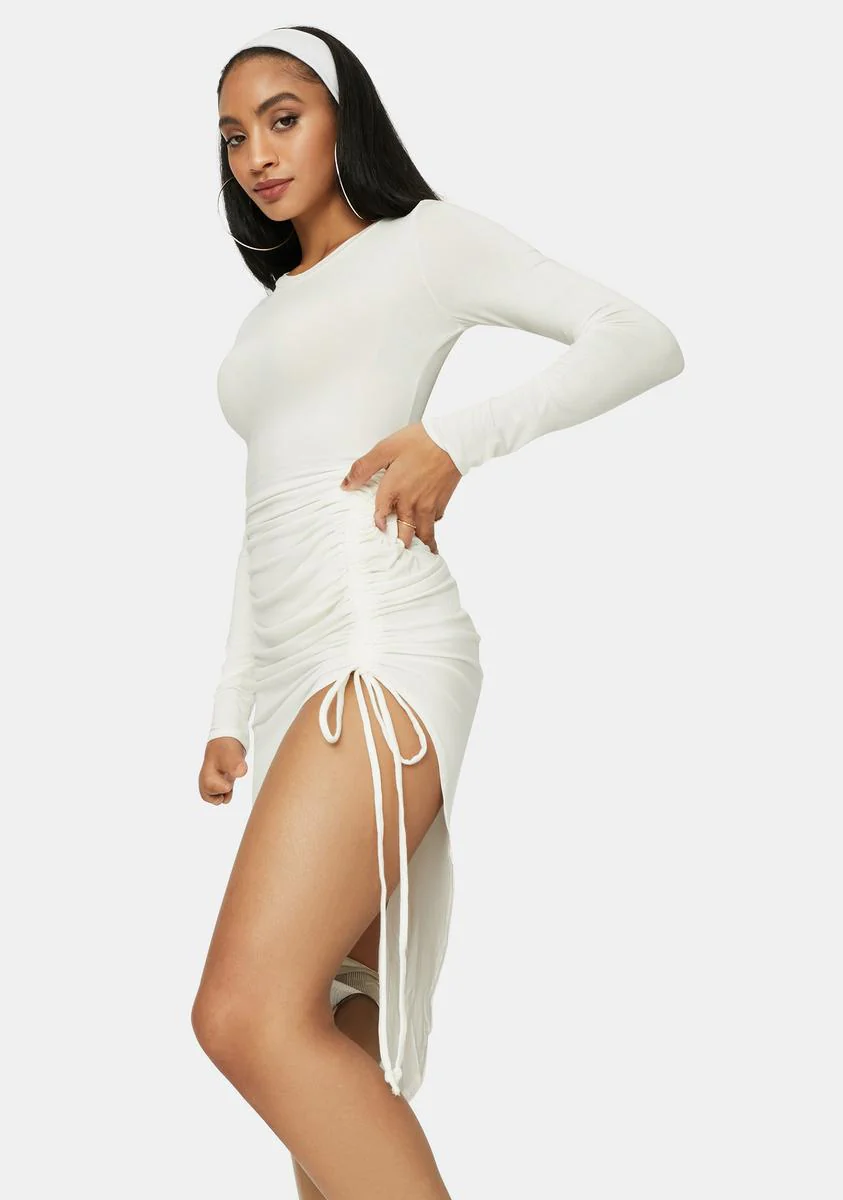 Pure Soul Of Sass Ruched Midi Dress - Image 2