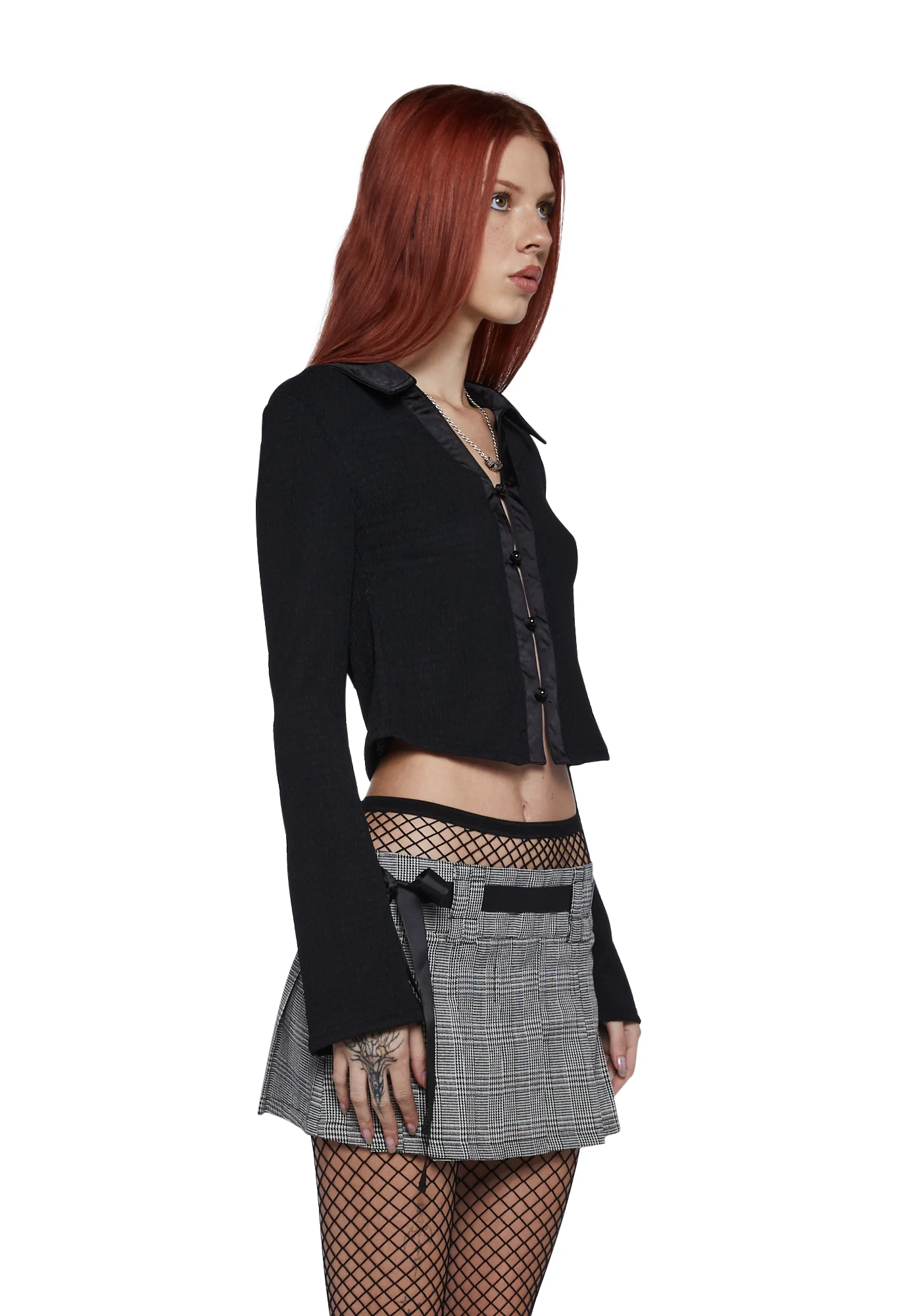 Purely About A Boy Crop Top - Black - Image 3