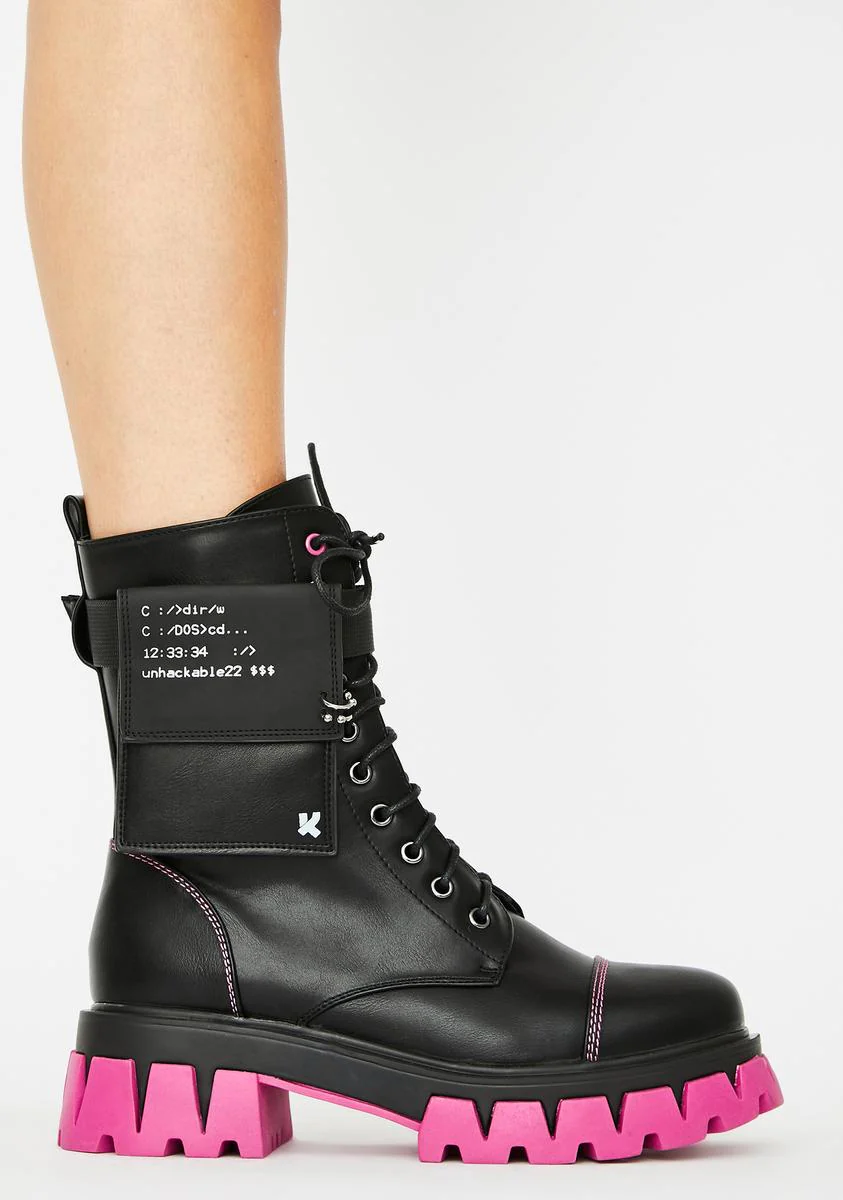 Purple Banshee Combat Boots - Image 2