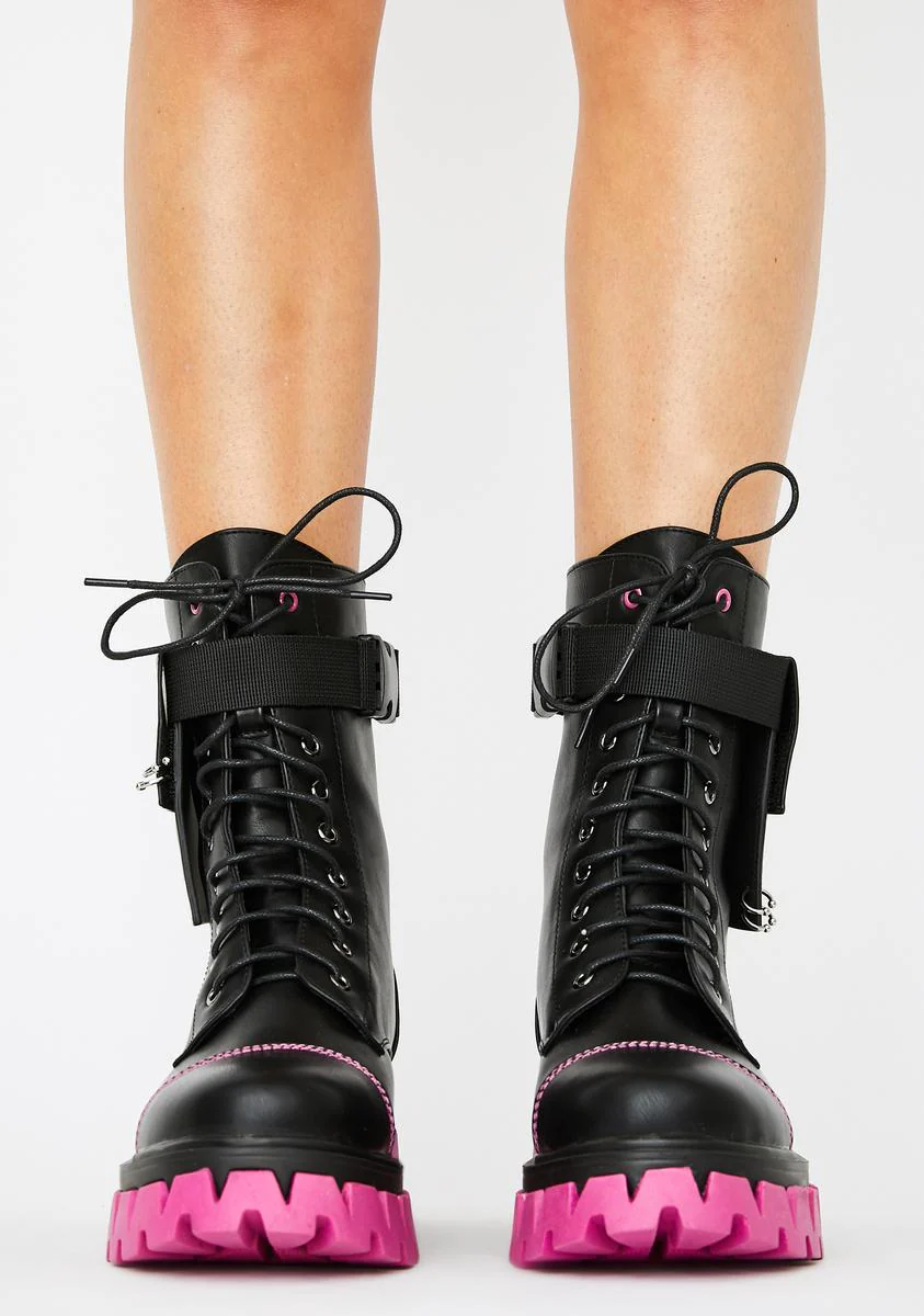 Purple Banshee Combat Boots - Image 3