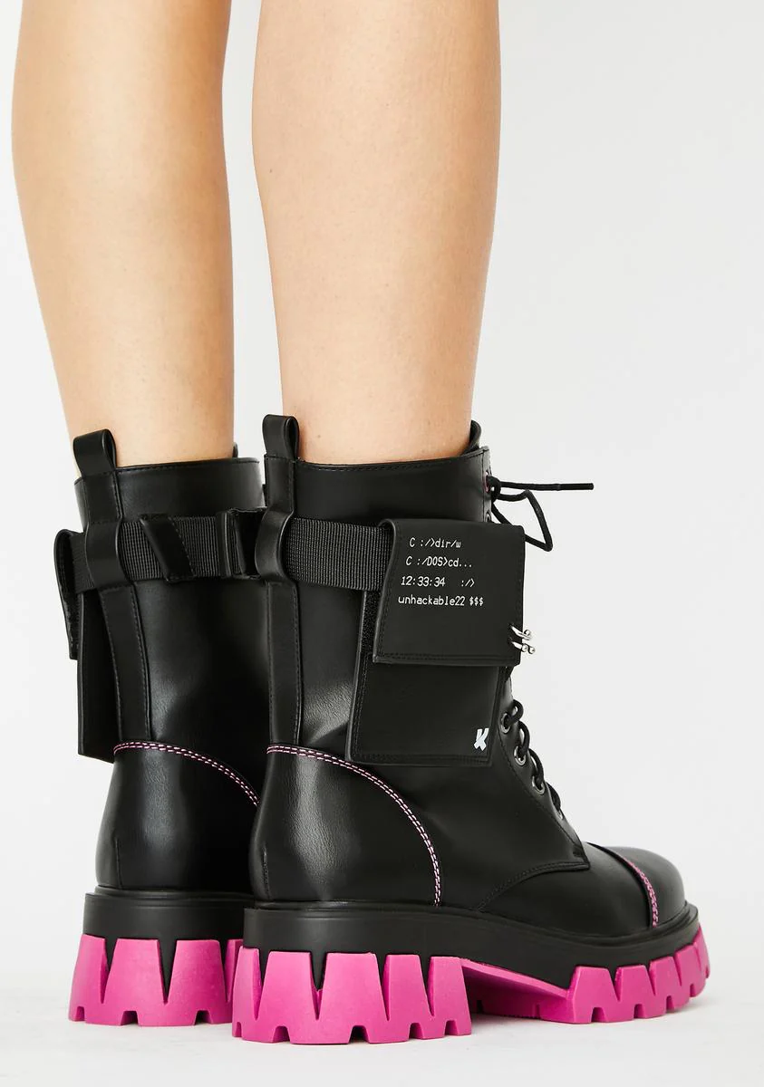 Purple Banshee Combat Boots - Image 4