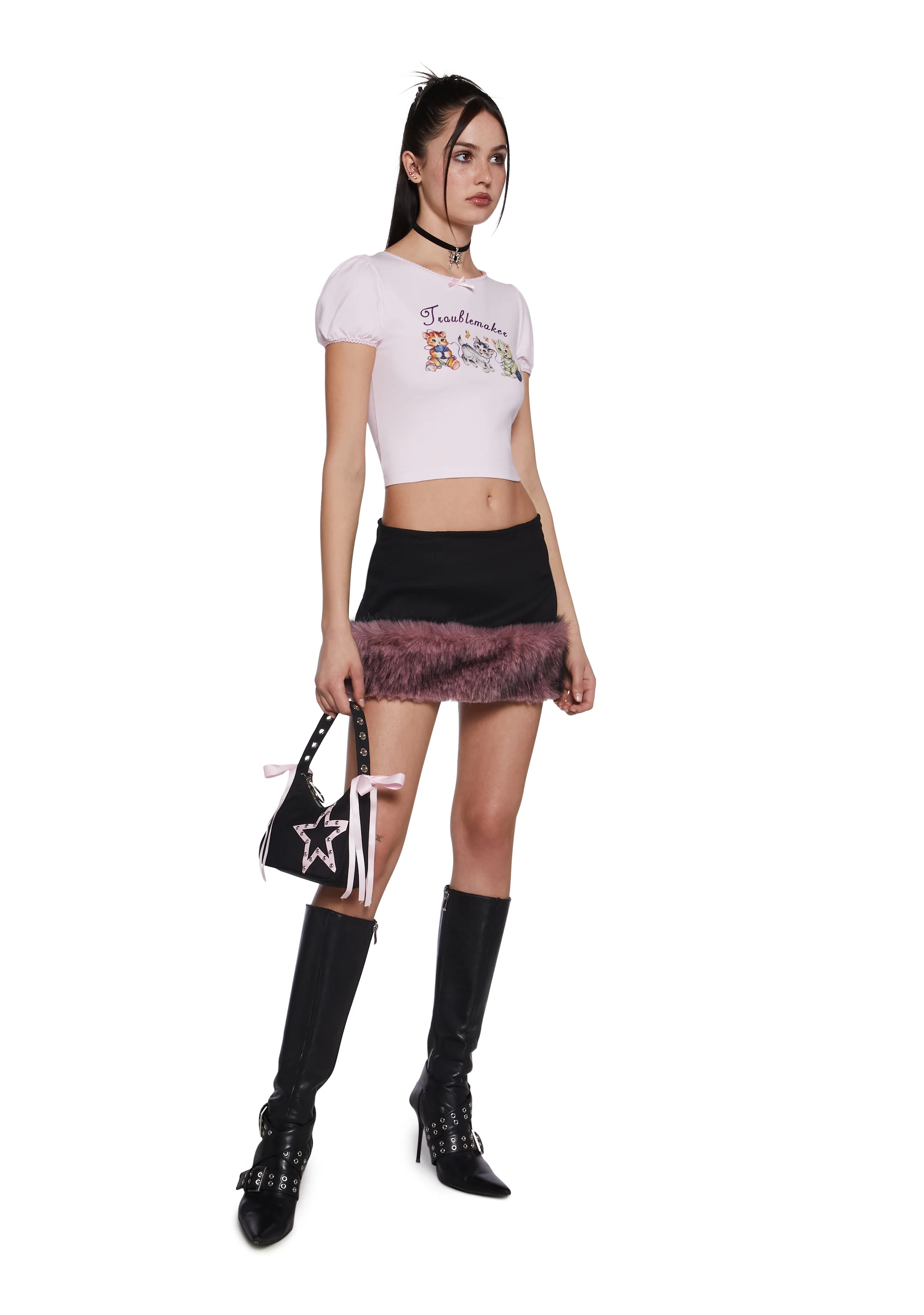 Purrfectly Naughty Graphic Tee - Image 2