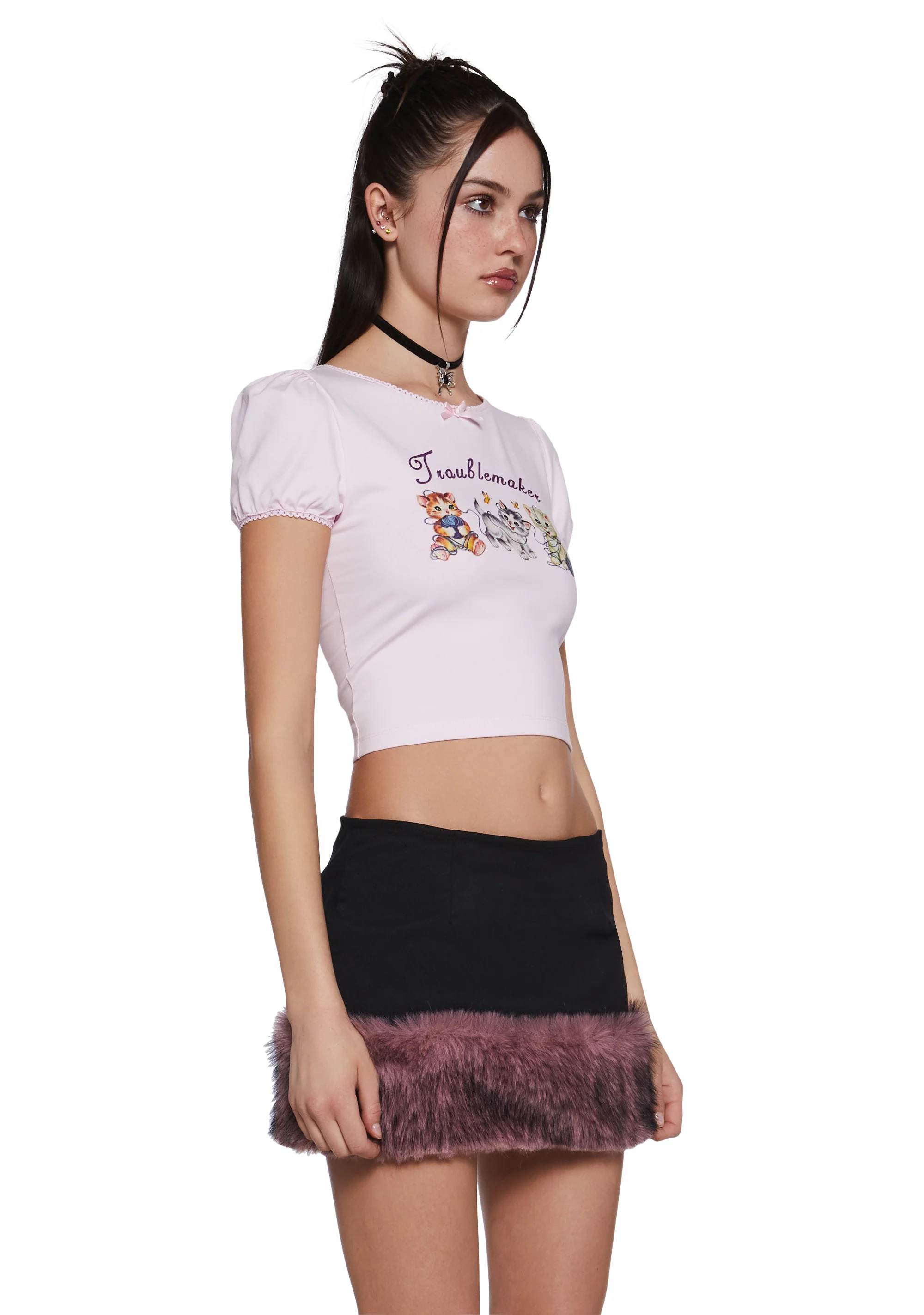 Purrfectly Naughty Graphic Tee - Image 3