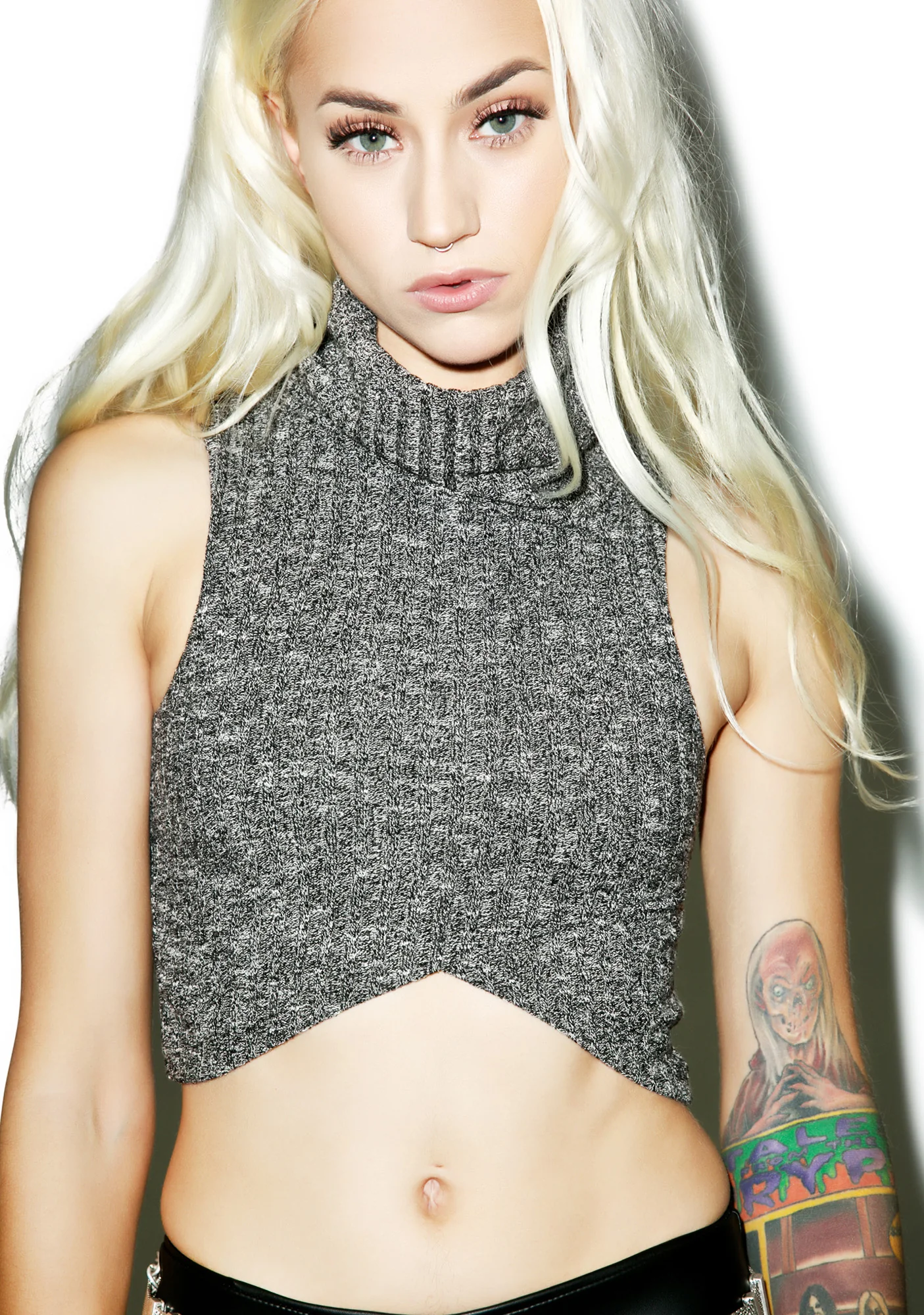 Pusha Knit Cropped Tank - Image 4