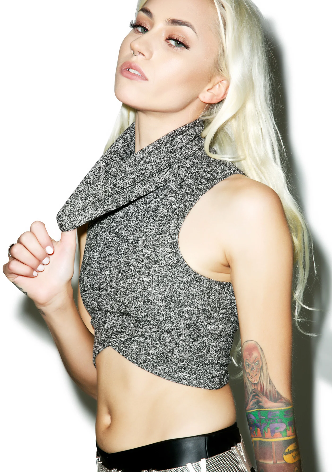 Pusha Knit Cropped Tank - Image 5