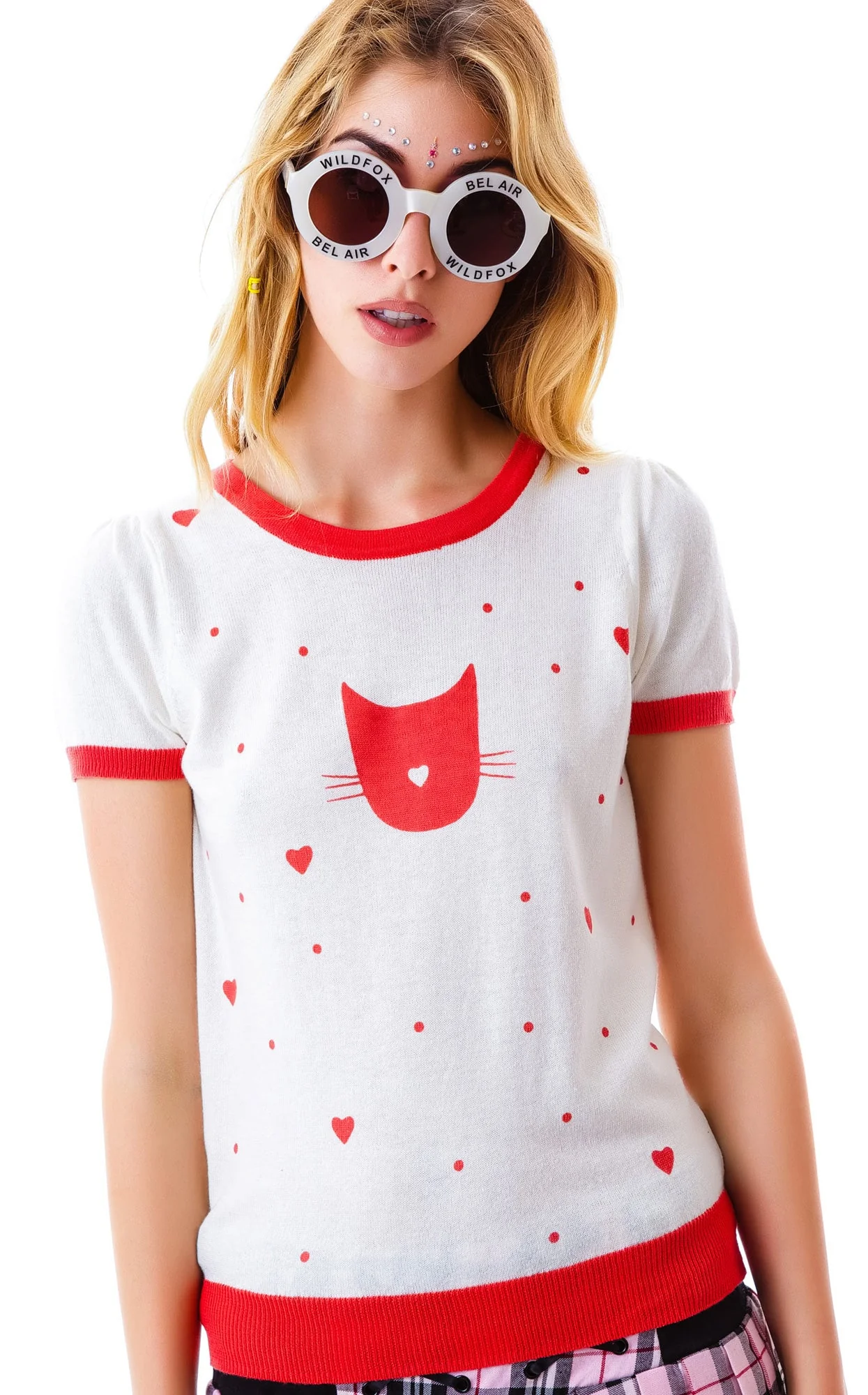 Pussy Lover Short Sleeve Sweater - Black - Image 4