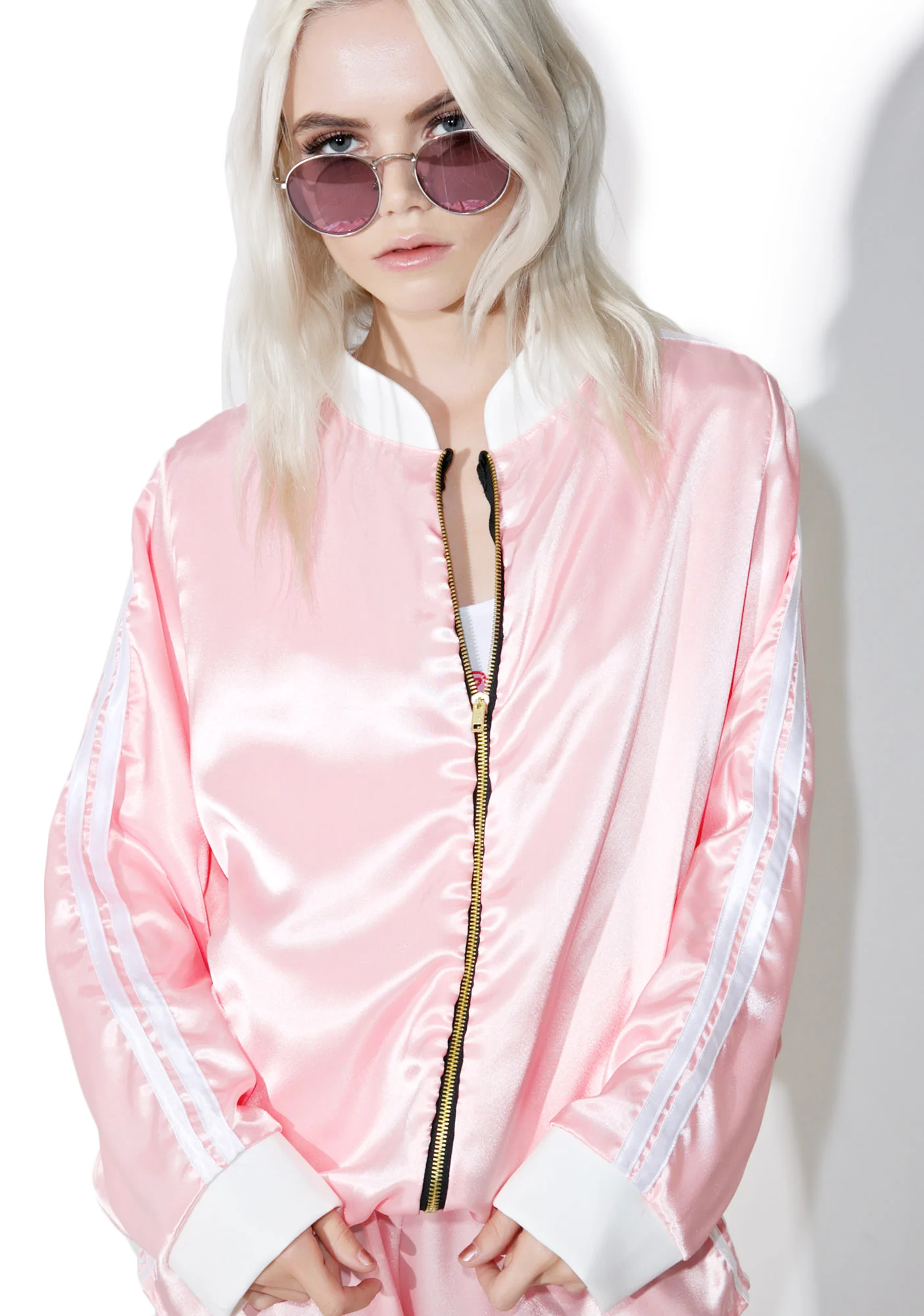Pynk Silk Kitten Bomber Jacket - Image 4