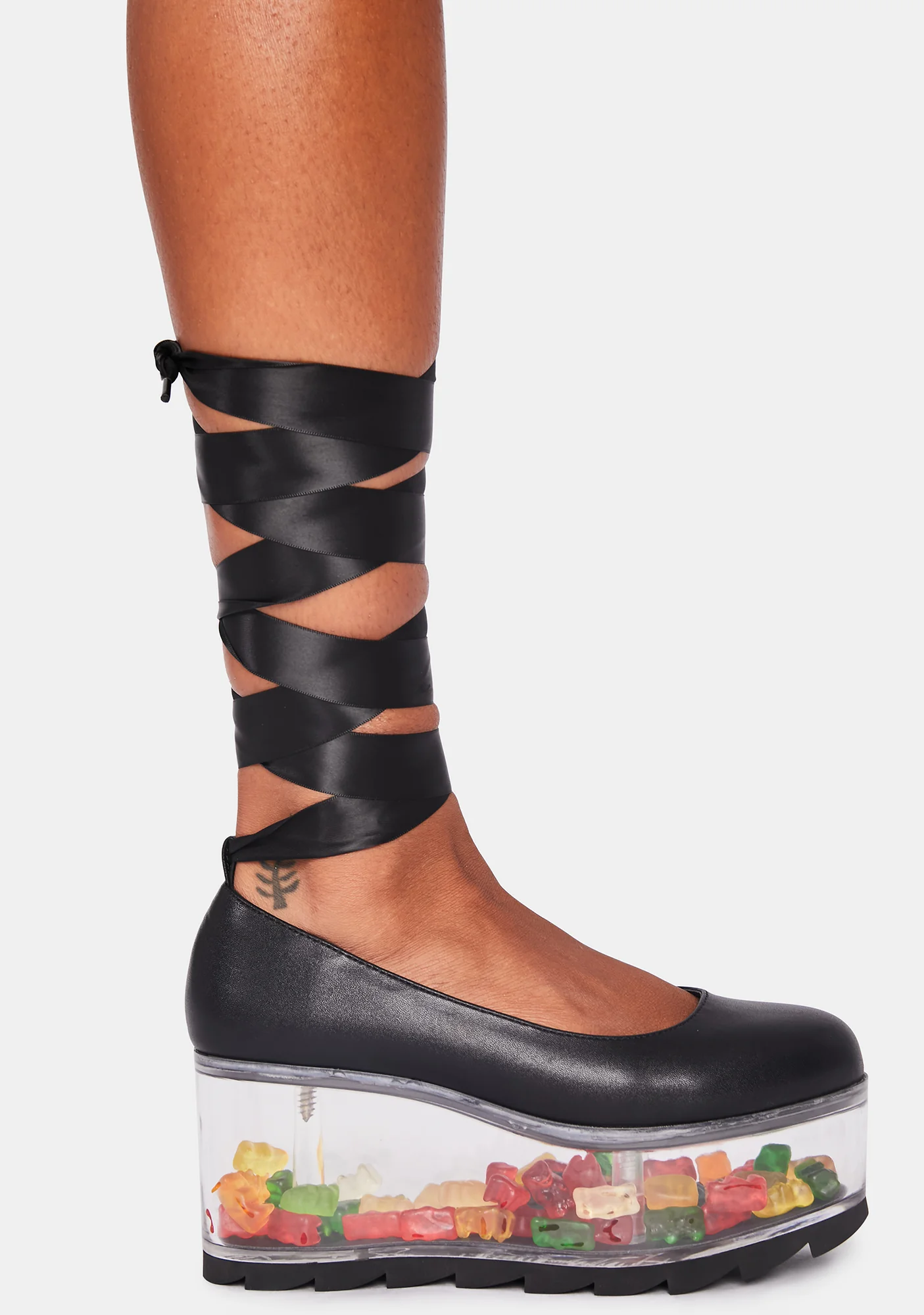 Qloud Swan Lace Up Platforms - Image 2