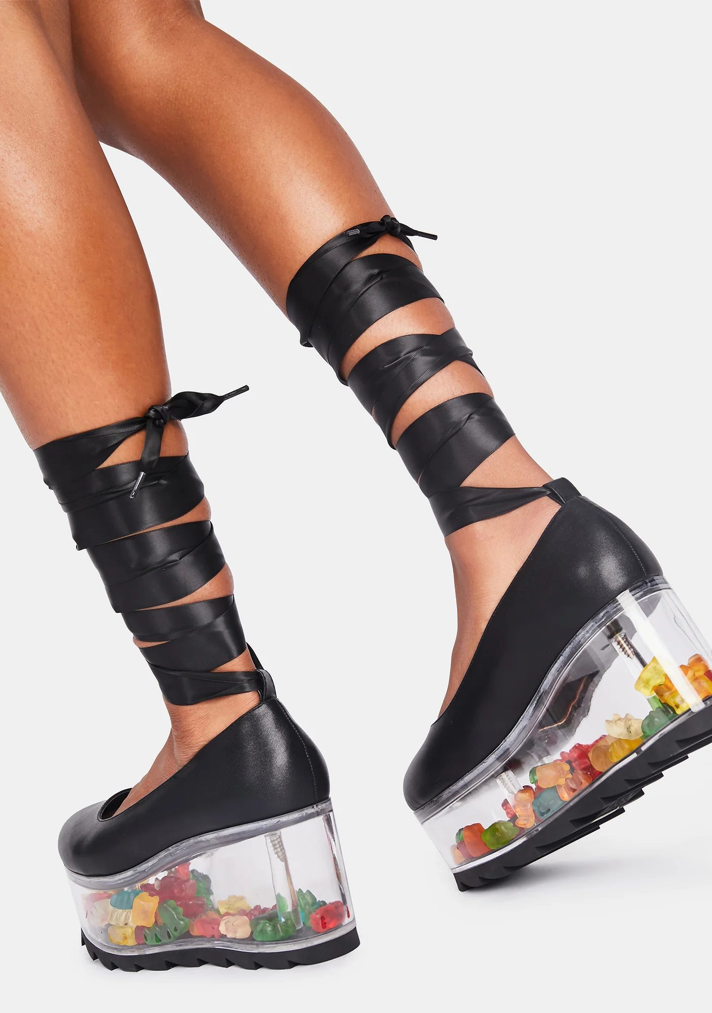 Qloud Swan Lace Up Platforms - Image 4