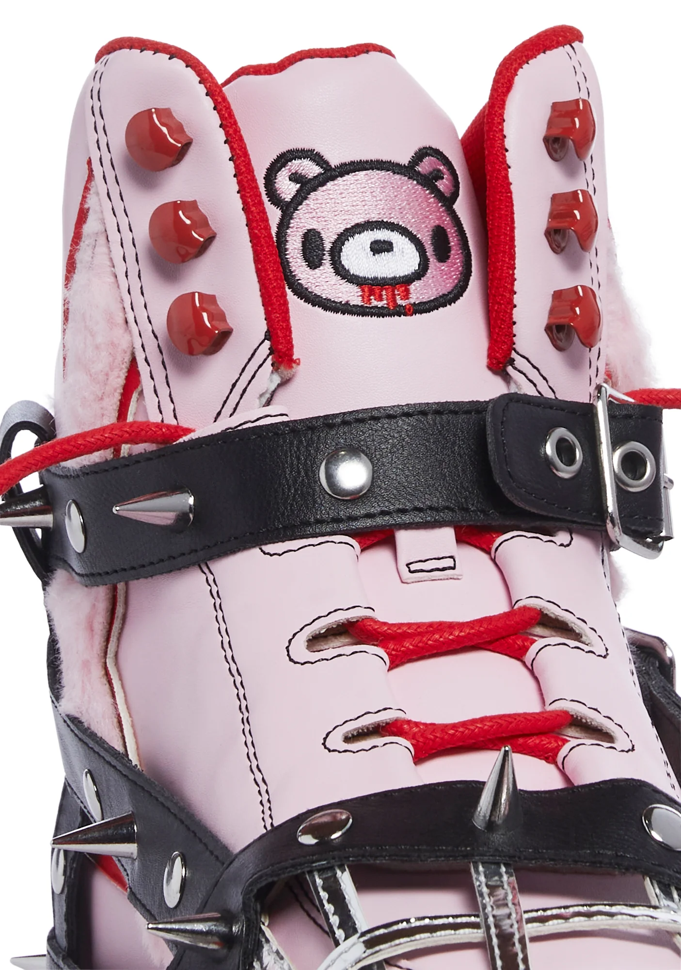 Qozmo Gloomy Bear Platform Sneakers - Pink - Image 3