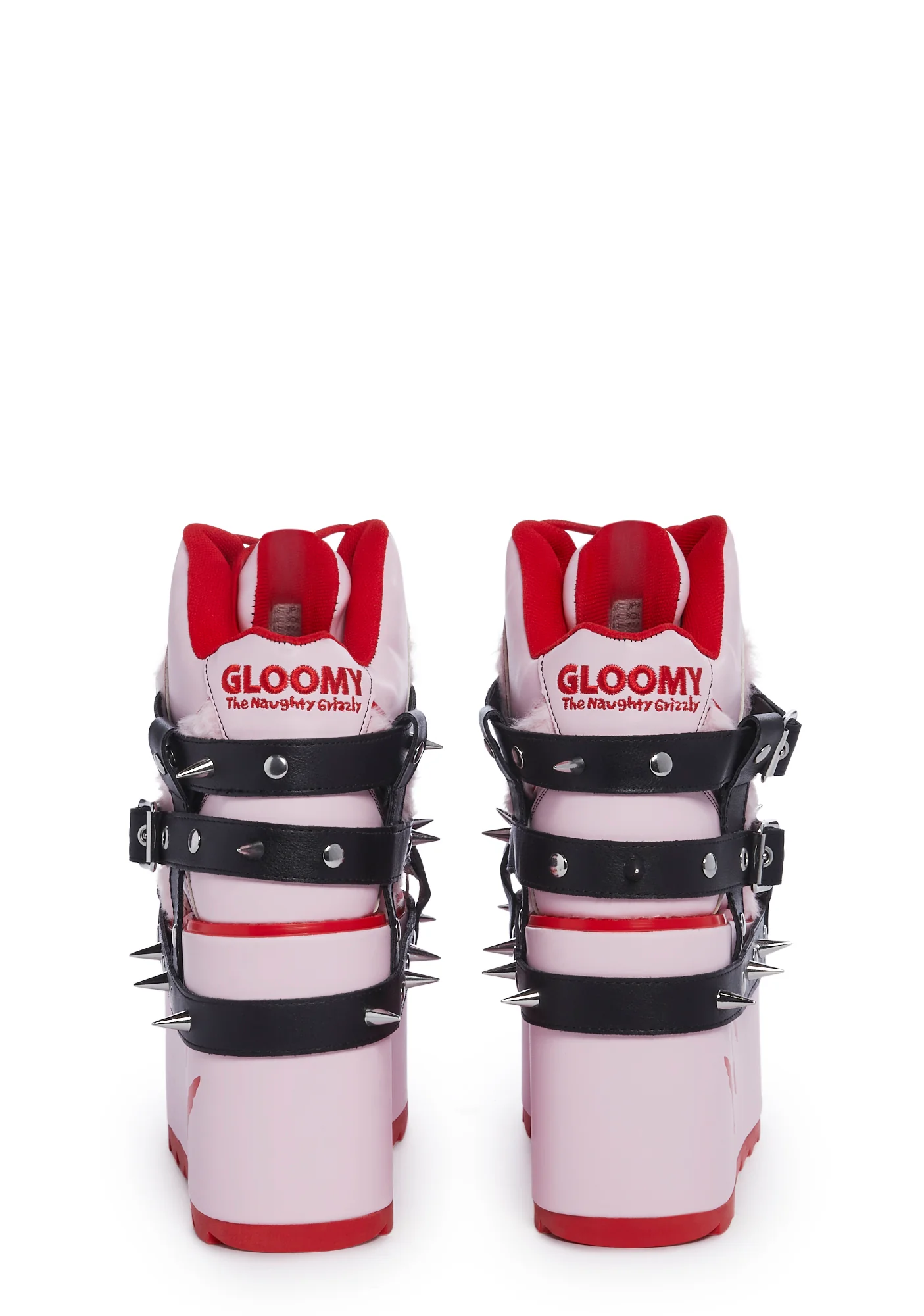 Qozmo Gloomy Bear Platform Sneakers - Pink - Image 4