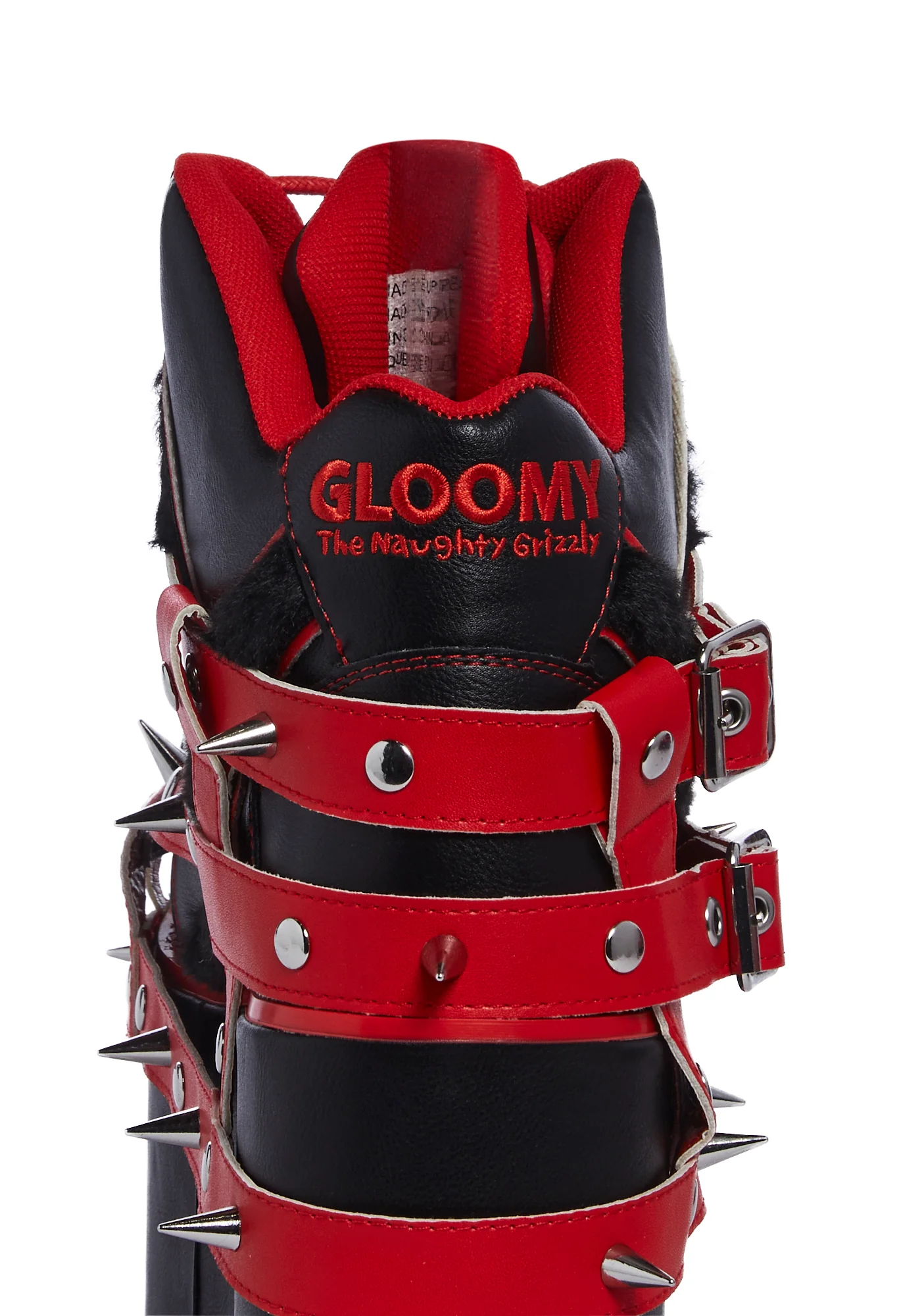 Qozmo Gloomy Bear Platform Sneakers - Red - Image 6