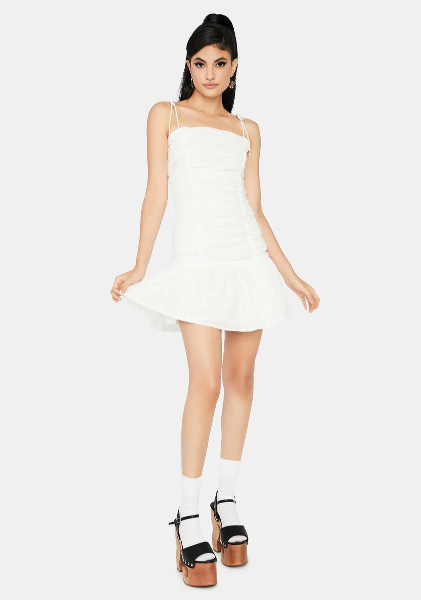 Quartz Elegant Tea Party Ruched Dress - Image 3