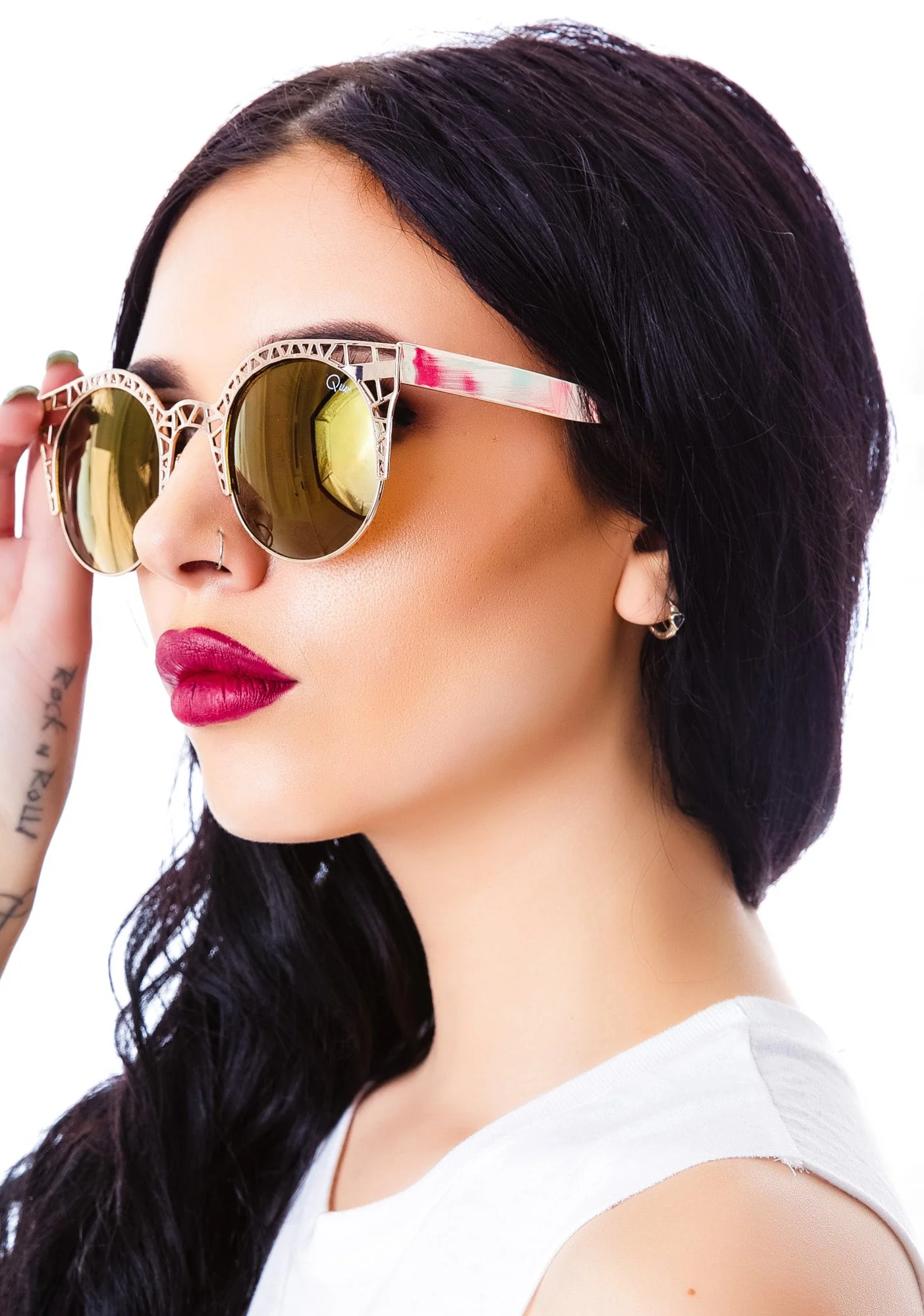 Quay Eyewear Fleur Sunglasses - Black - Image 3
