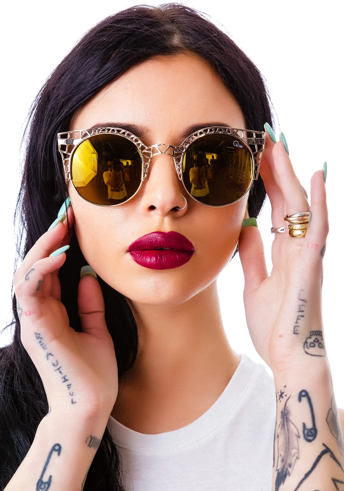 Quay Eyewear Fleur Sunglasses - Black - Image 5