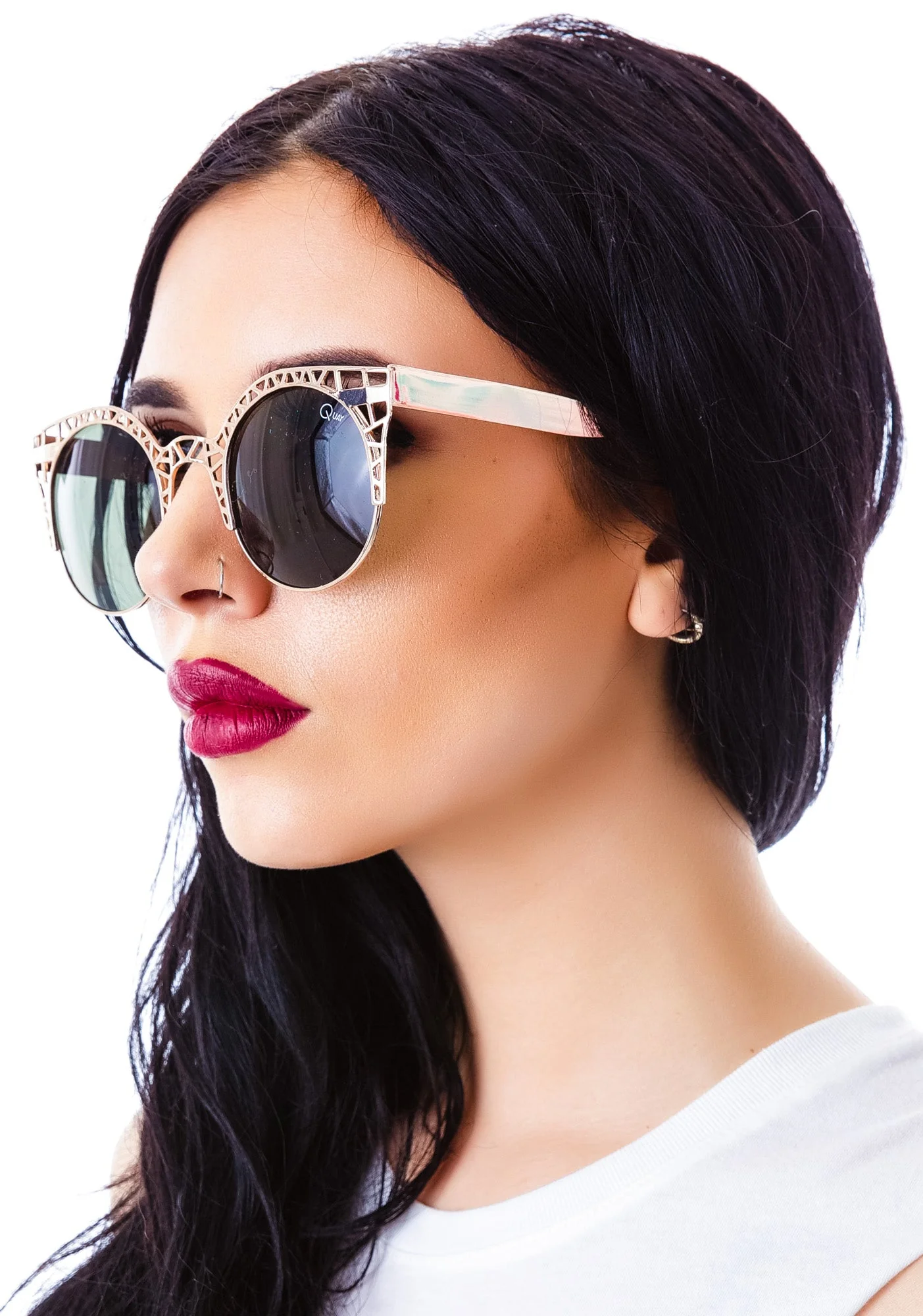 Quay Eyewear Fleur Sunglasses - Black - Image 9