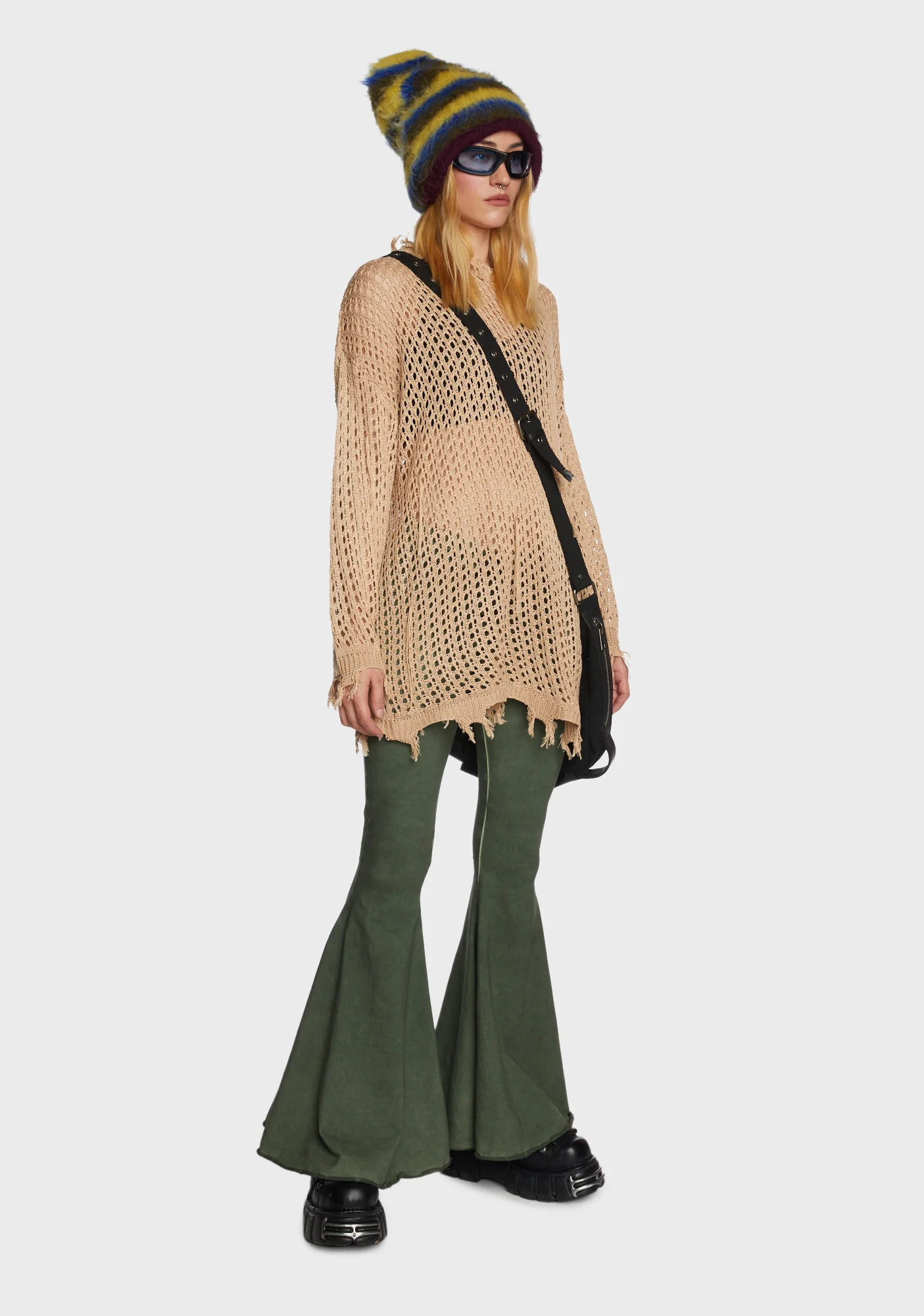 Quick Timing Crochet Top - Brown - Image 3