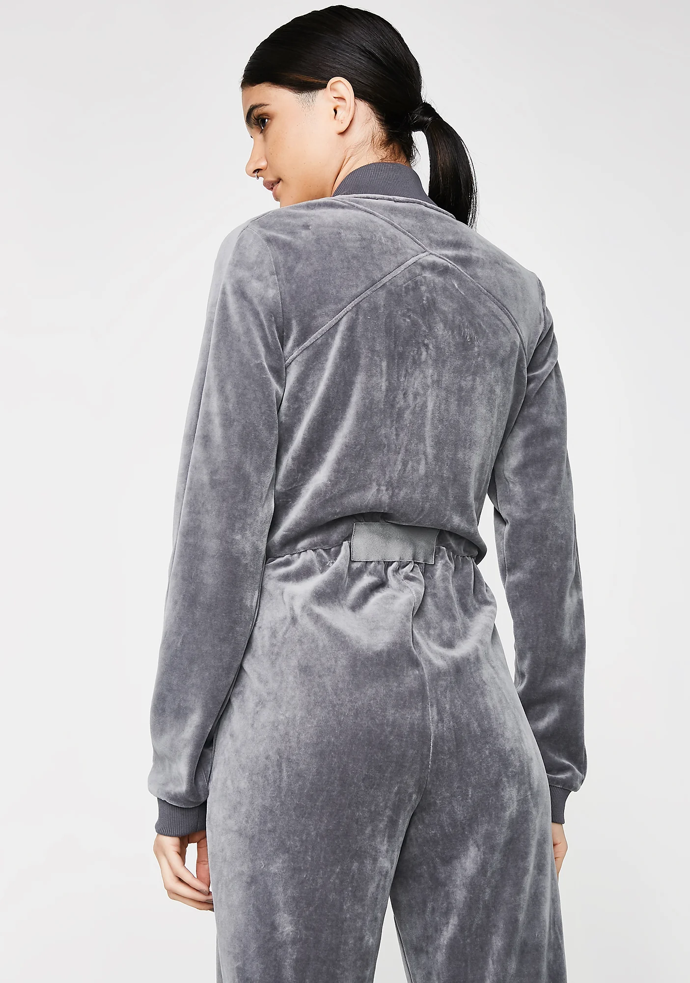 Quiet Shade Velour Jumpsuit - Image 3