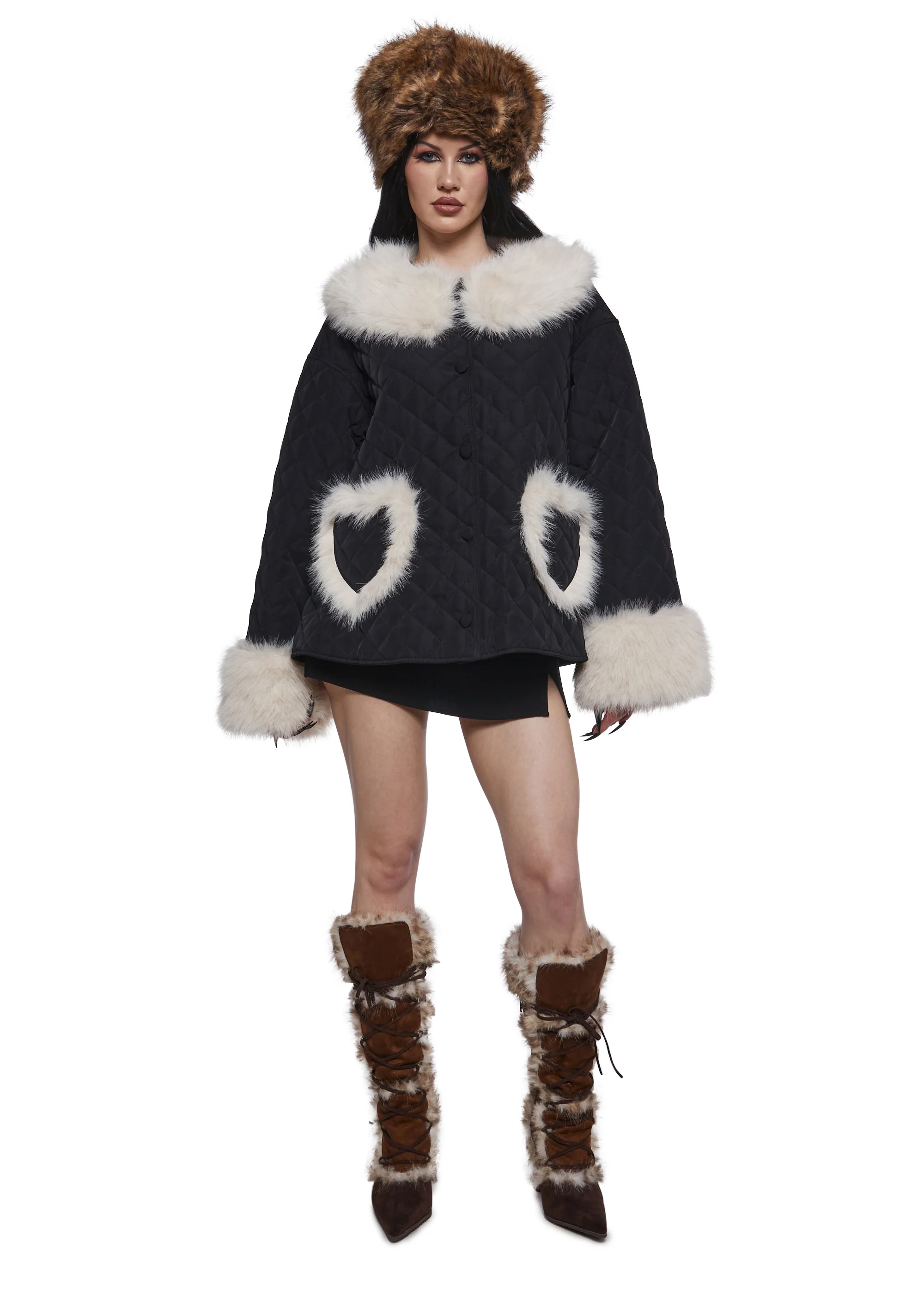 Humbug Season Quilted Coat - Image 2