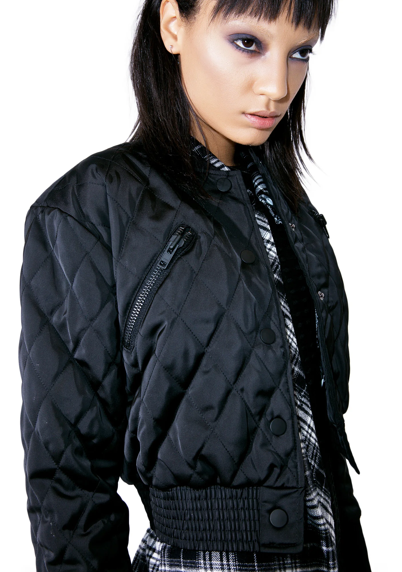 Quilted Bomber Jacket - Image 3