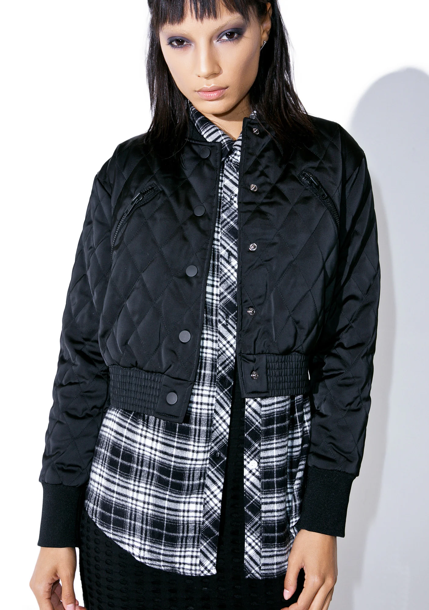 Quilted Bomber Jacket - Image 5