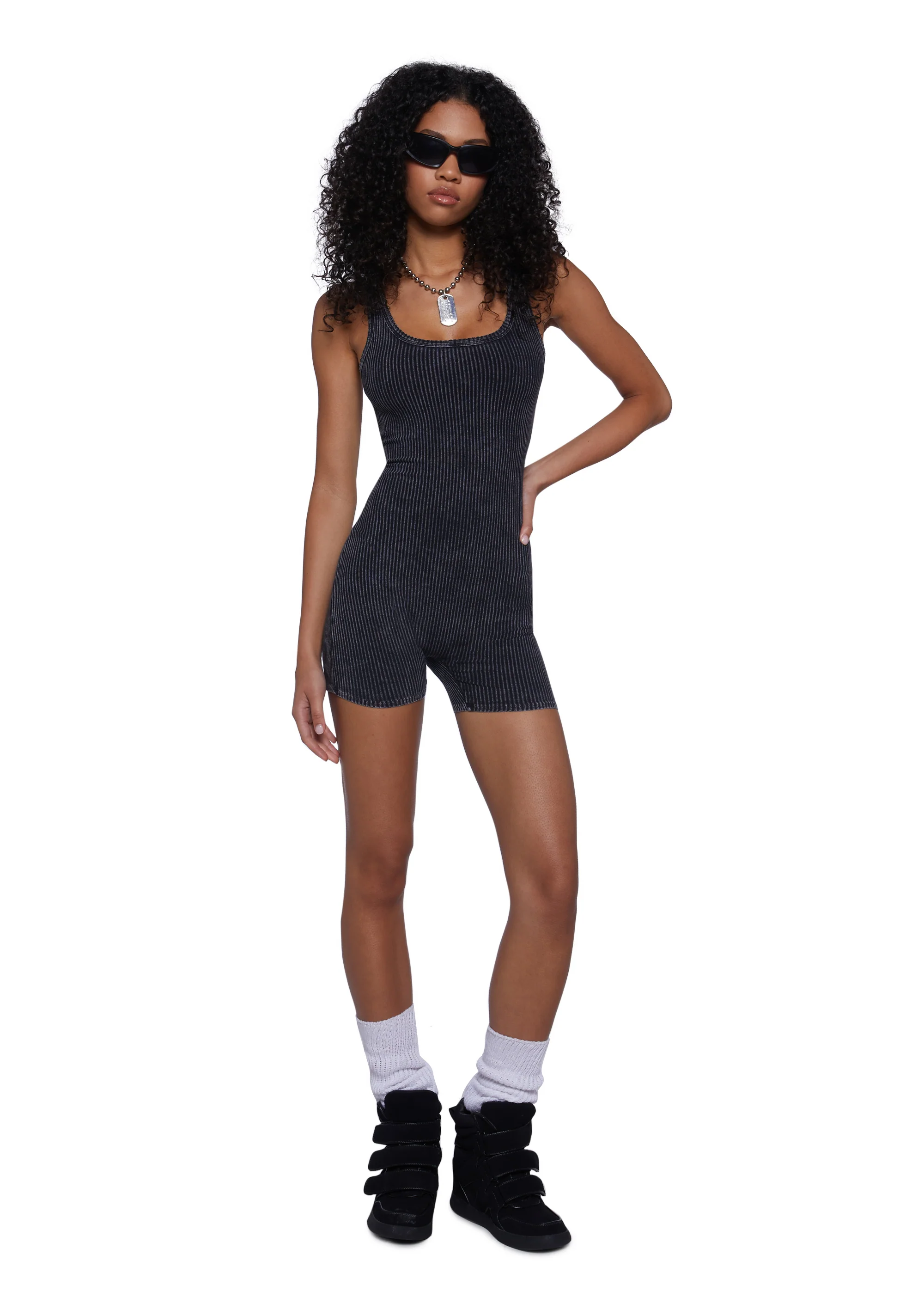 Tech Sweat Knit Romper - Image 2