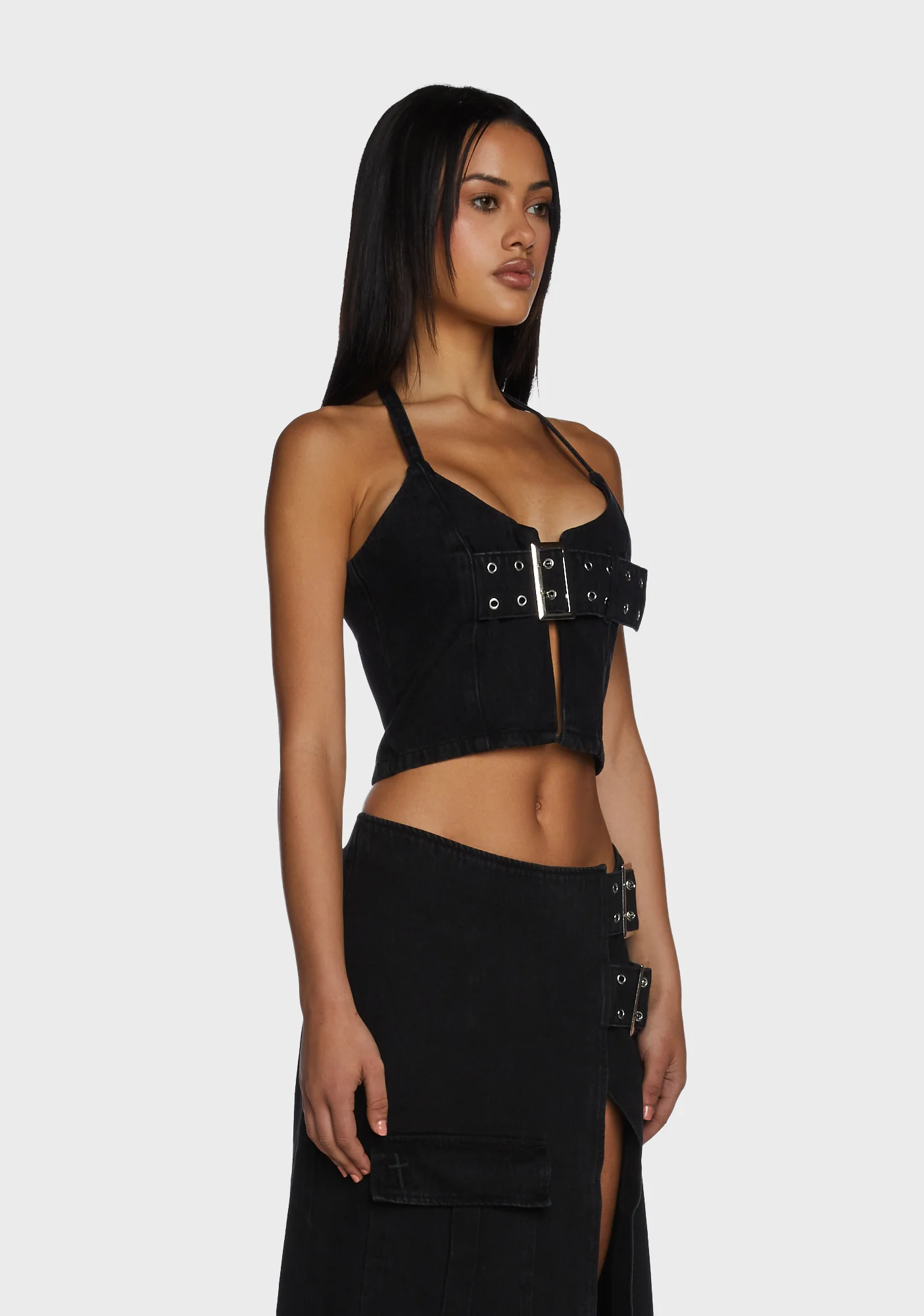 Rachel Buckle Halter Top - Image 3