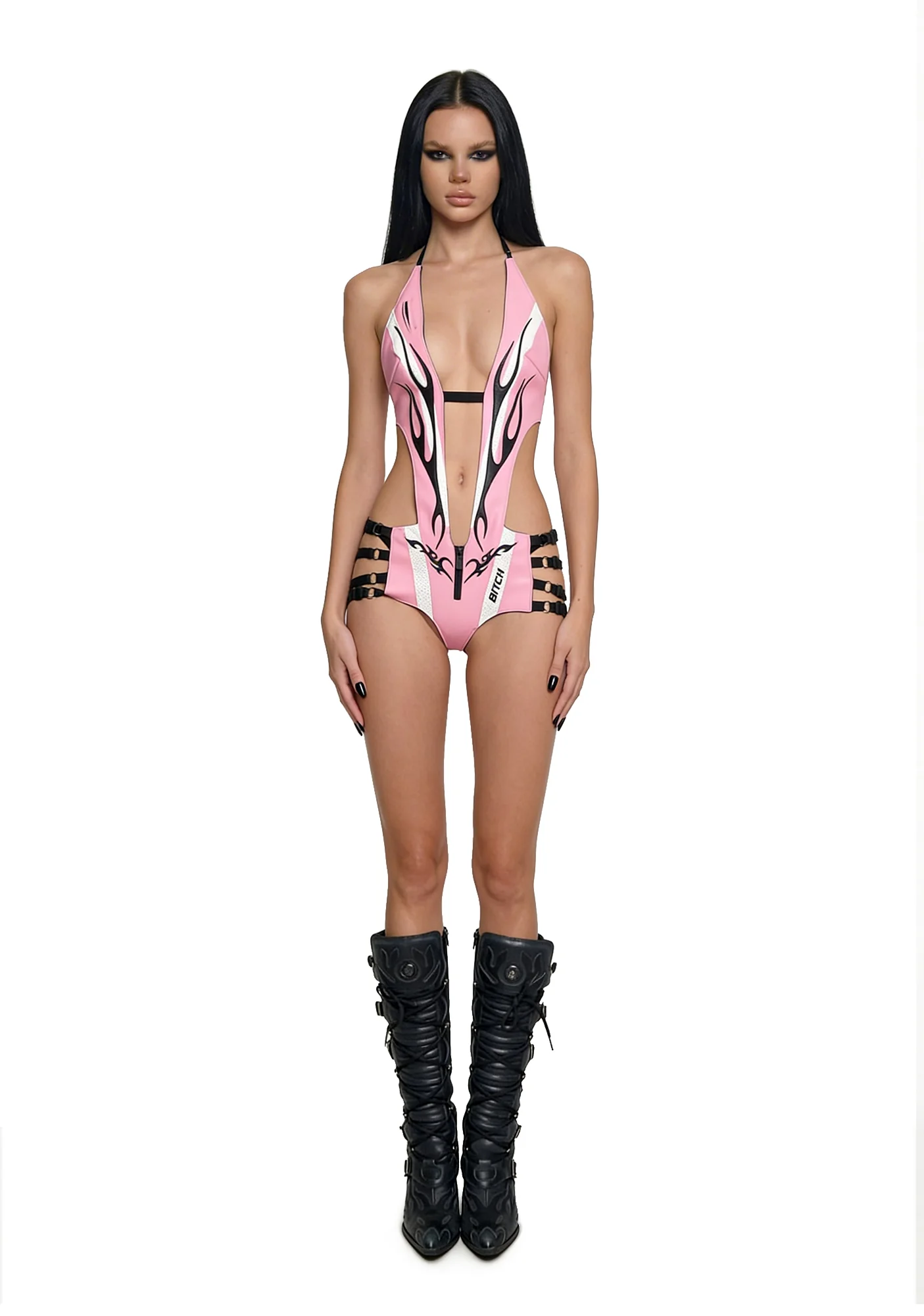 Racing Backless Body - Pink - Image 2