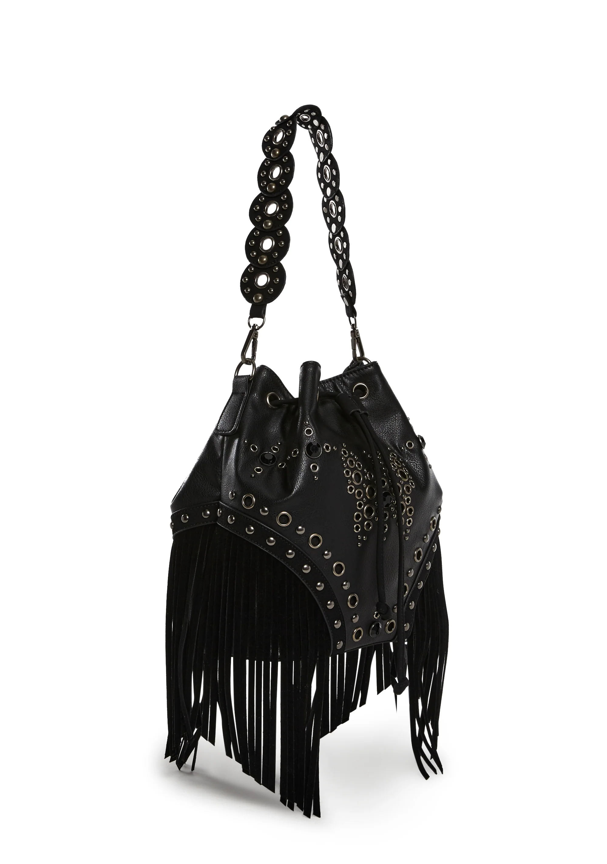 Rad Timing Fringed Shoulder Bag - Image 4