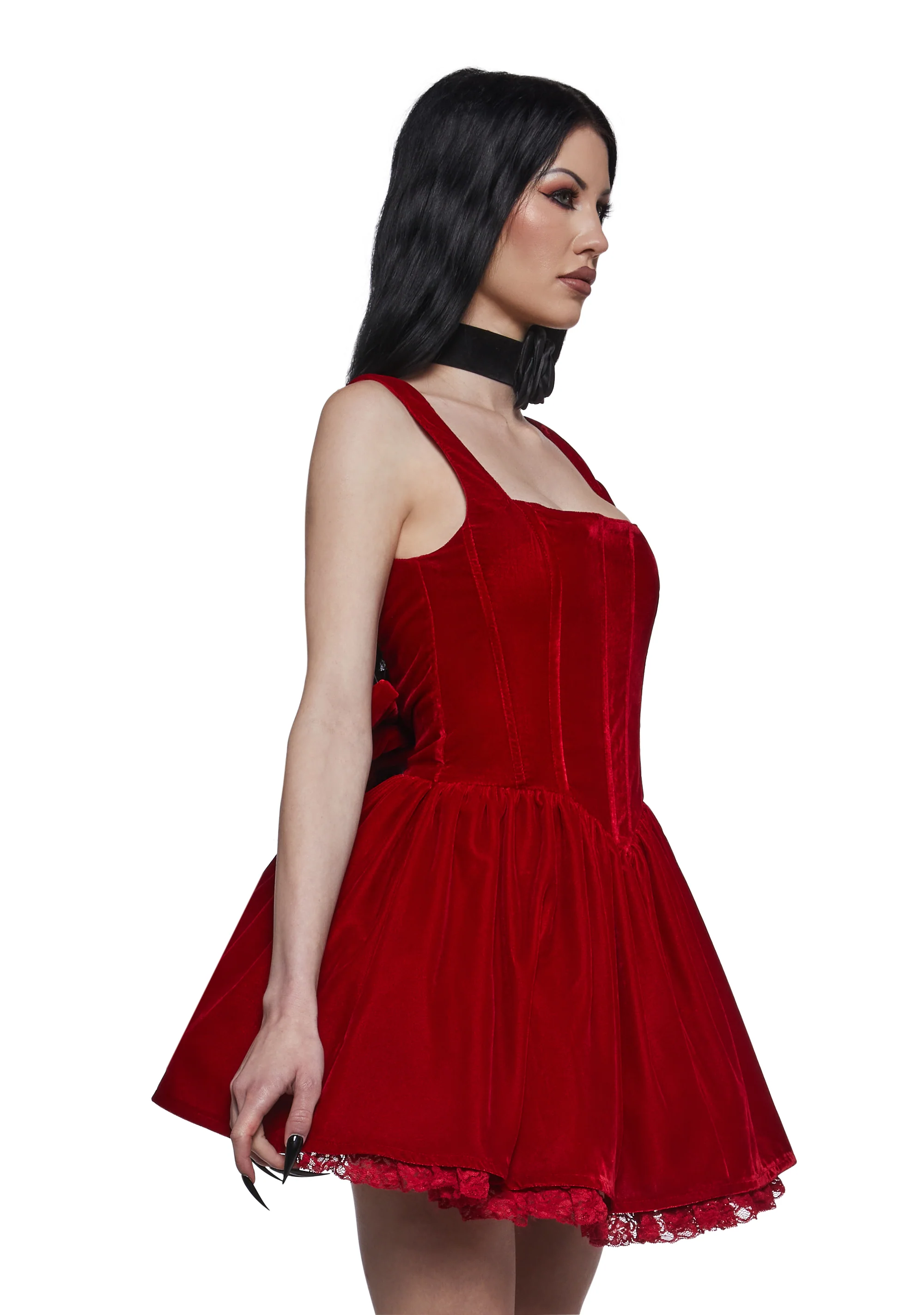 Radiant Occasions Corset Dress - Red - Image 3