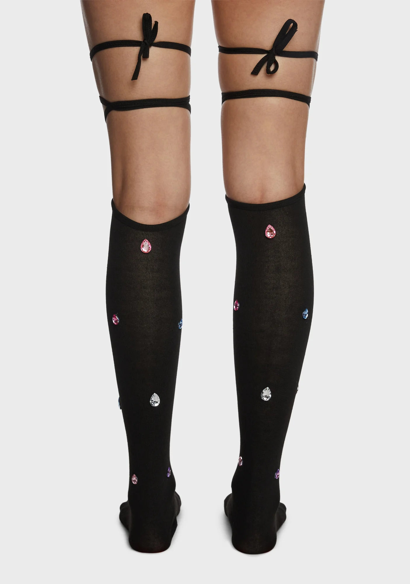 Radiant Steps Thigh High Socks - Black - Image 3