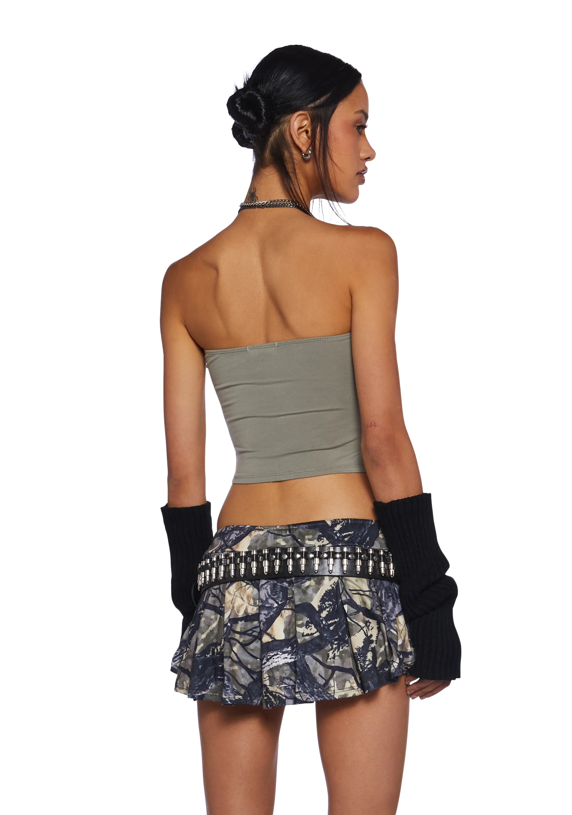 Radio Silence Tube Top - Light Green - Image 4