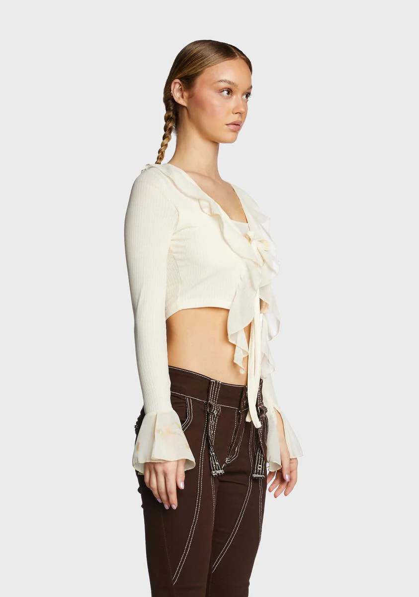 Rag Doll Mesh Cardigan - Image 3