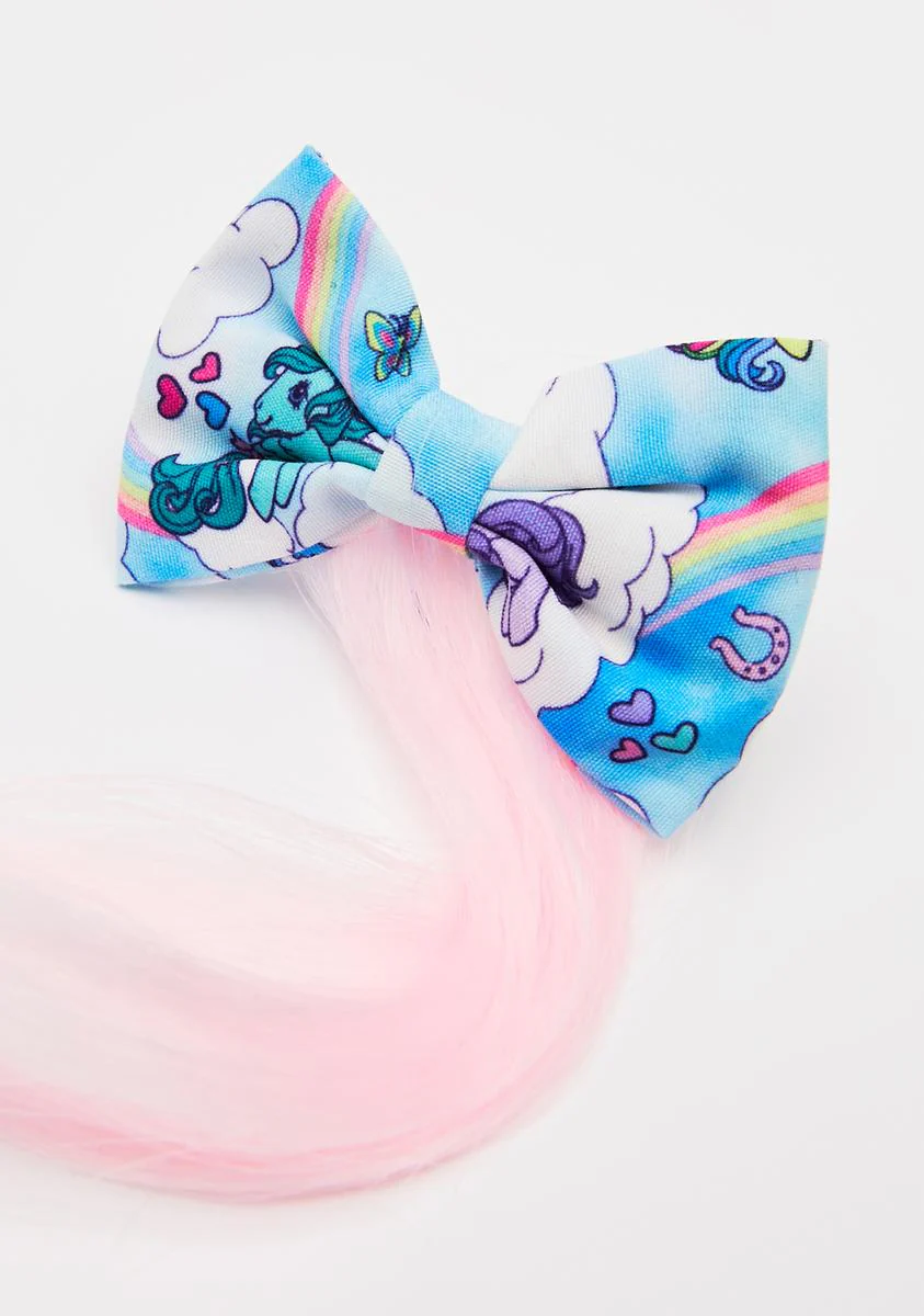 Rainbow Chaser Bow Hair Extension - Image 3