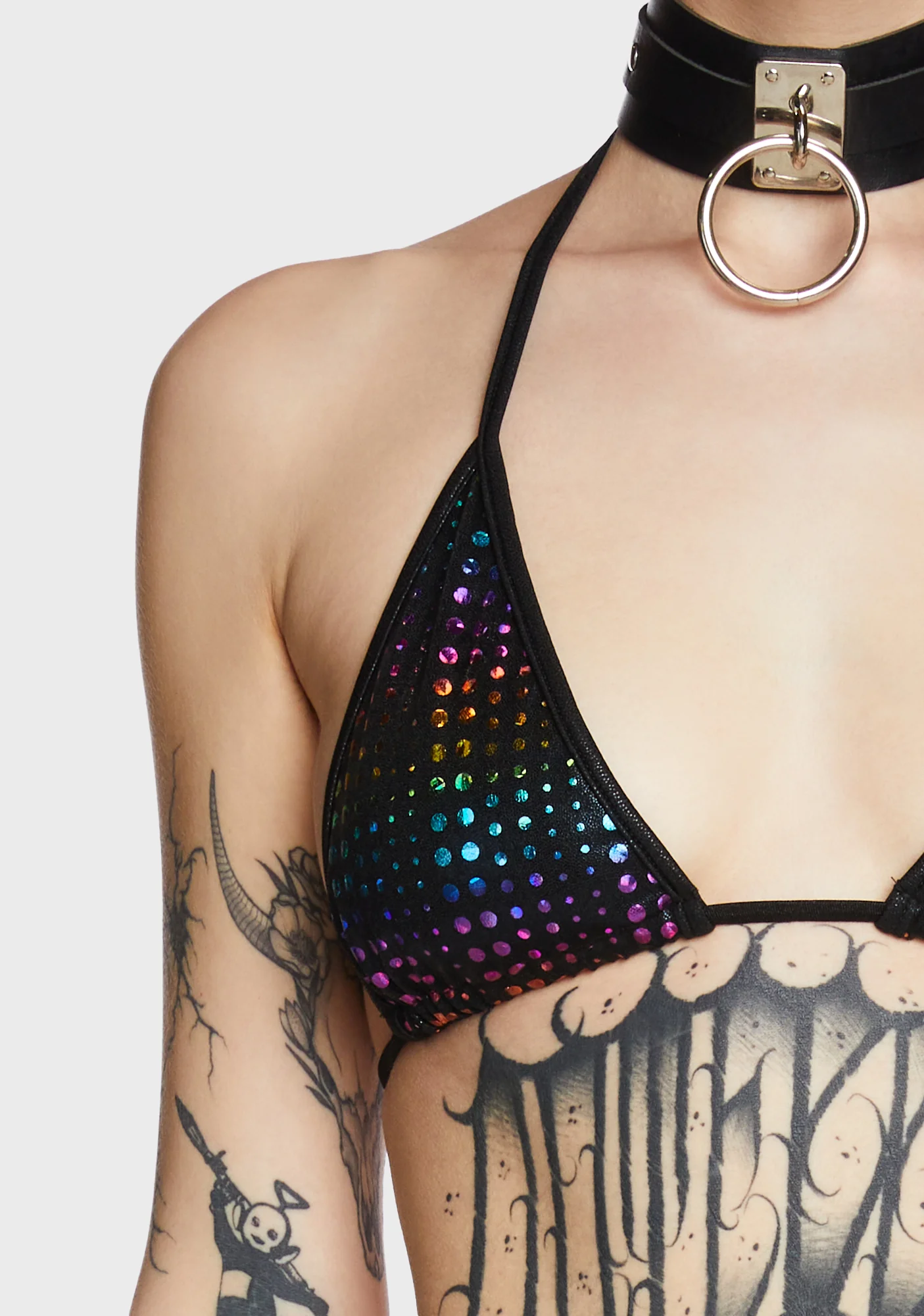 Rainbow Dot Bikini Top - Image 2