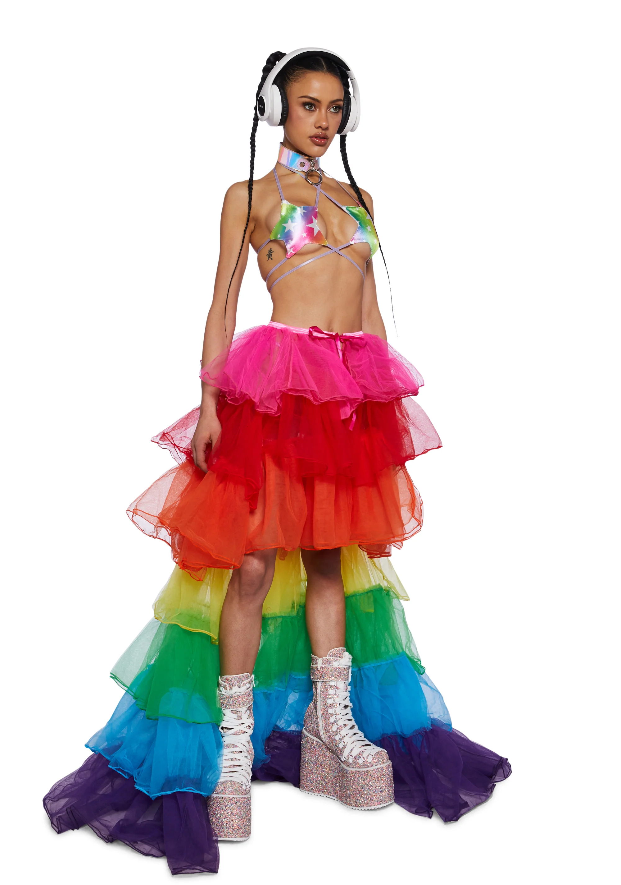 Rainbow Rhapsody Tulle Duster - Image 6
