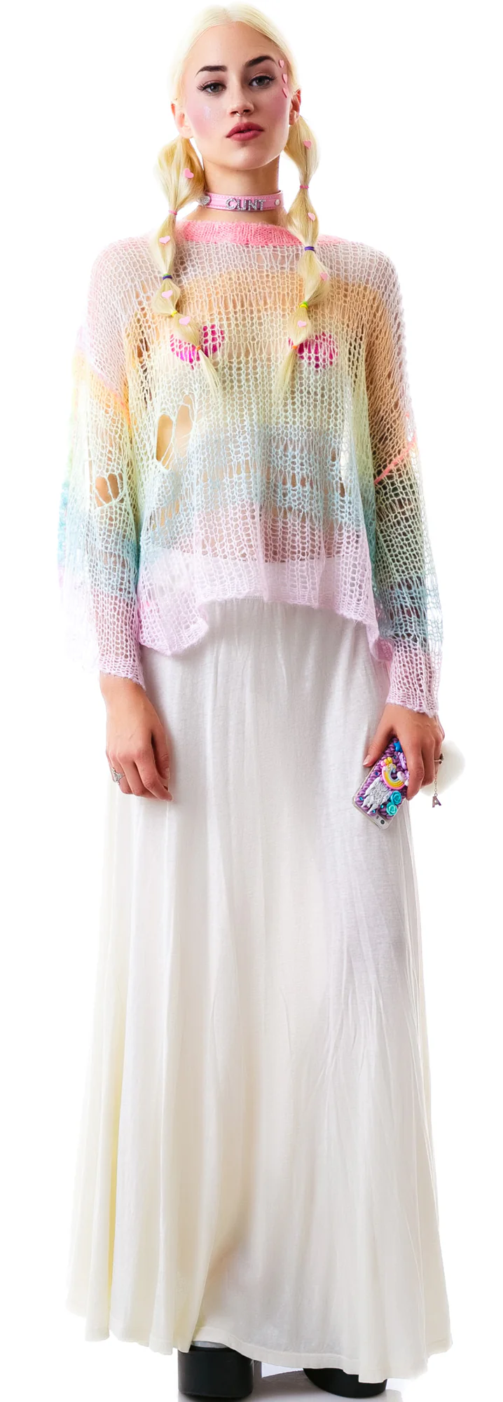 Rainbow Ski Bunny Lost Sweater - Image 3