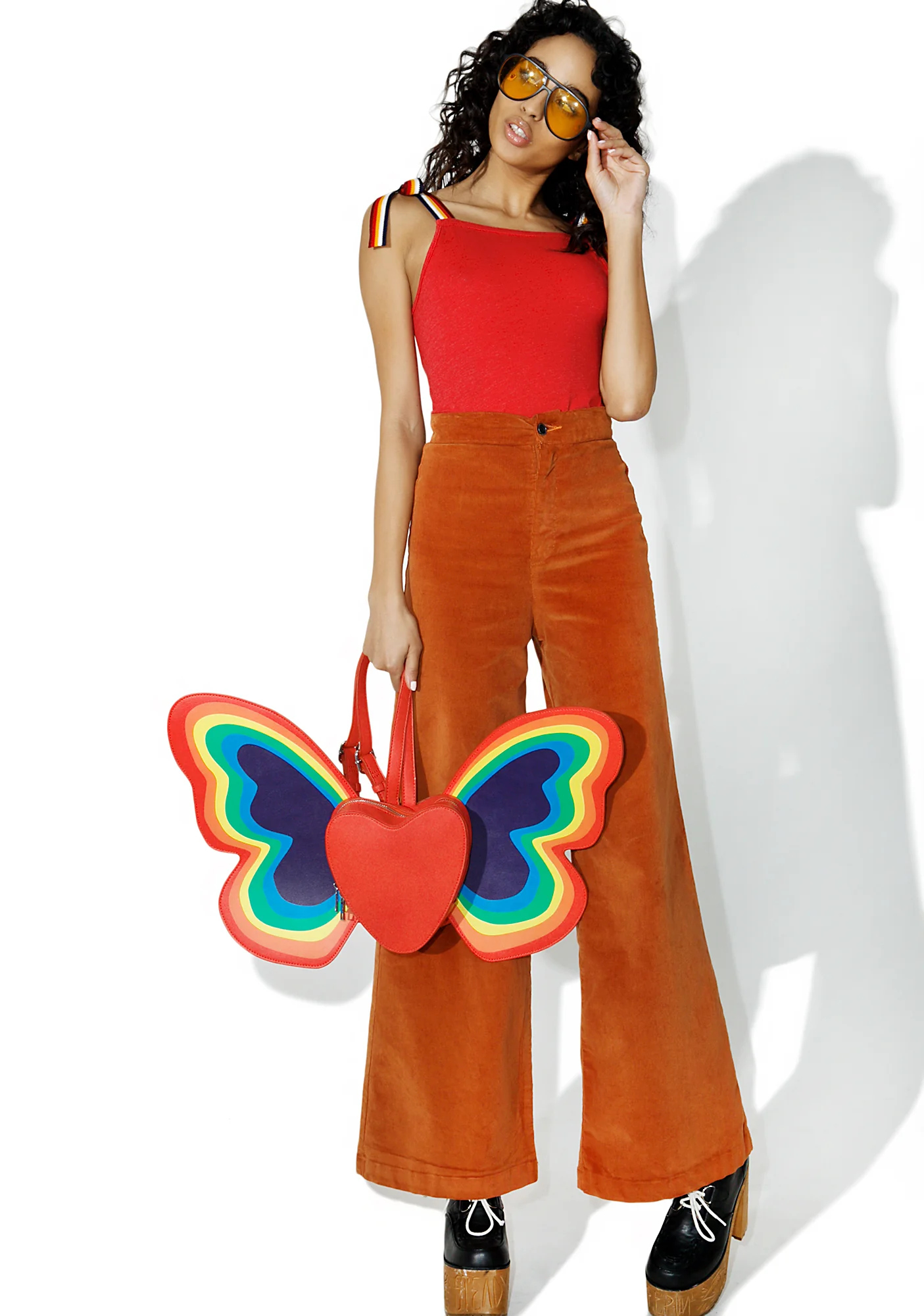 Rainbow Strap Square Neck Cami - Image 5