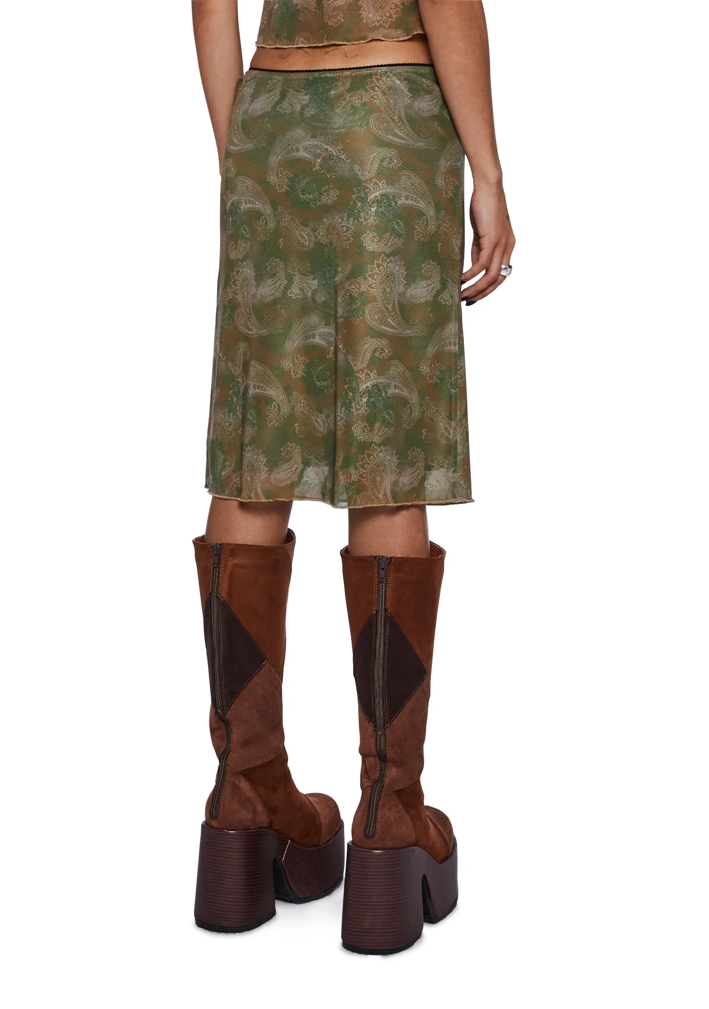 Rajhu Mesh Midi Skirt - Image 4