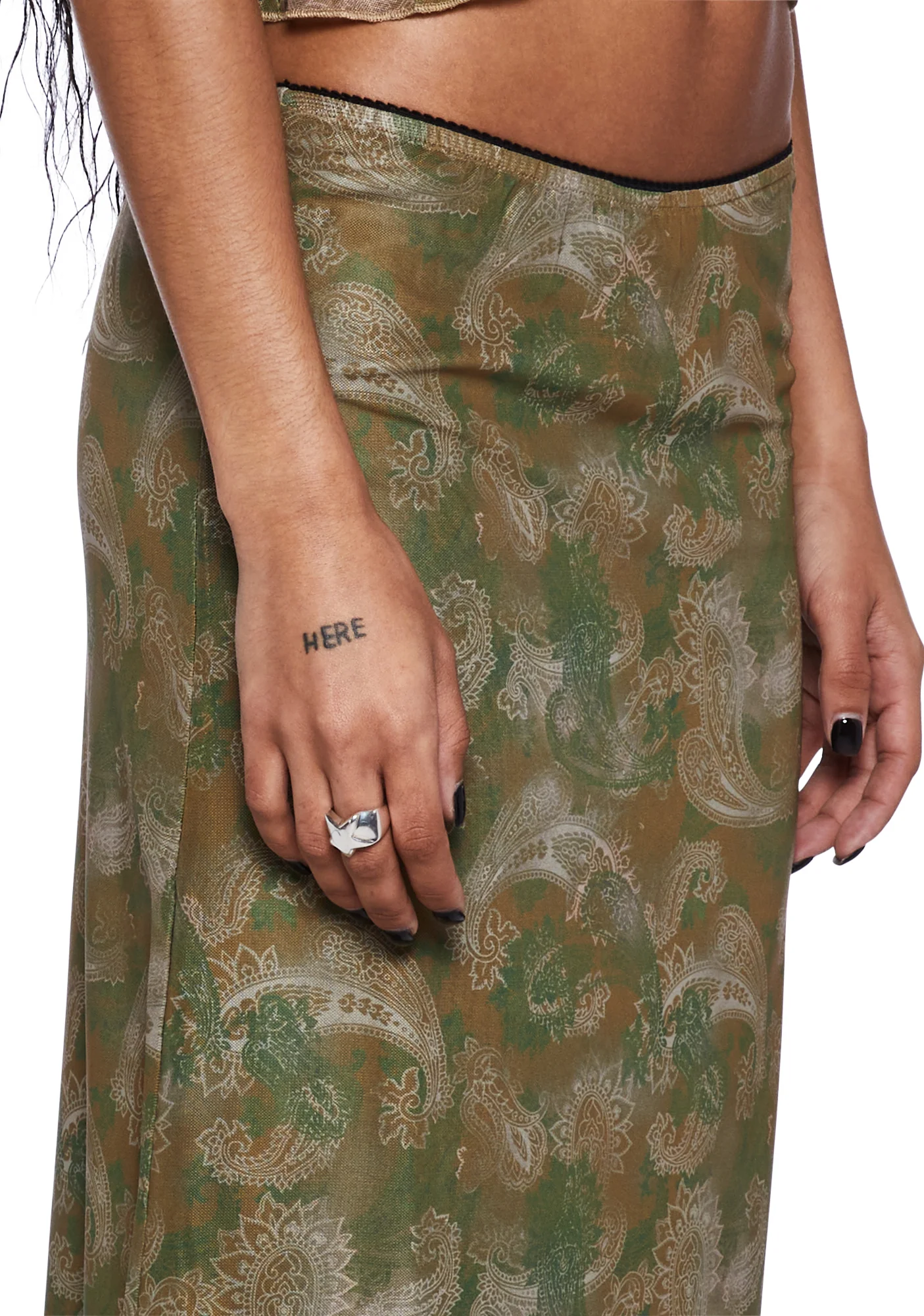 Rajhu Mesh Midi Skirt - Image 5