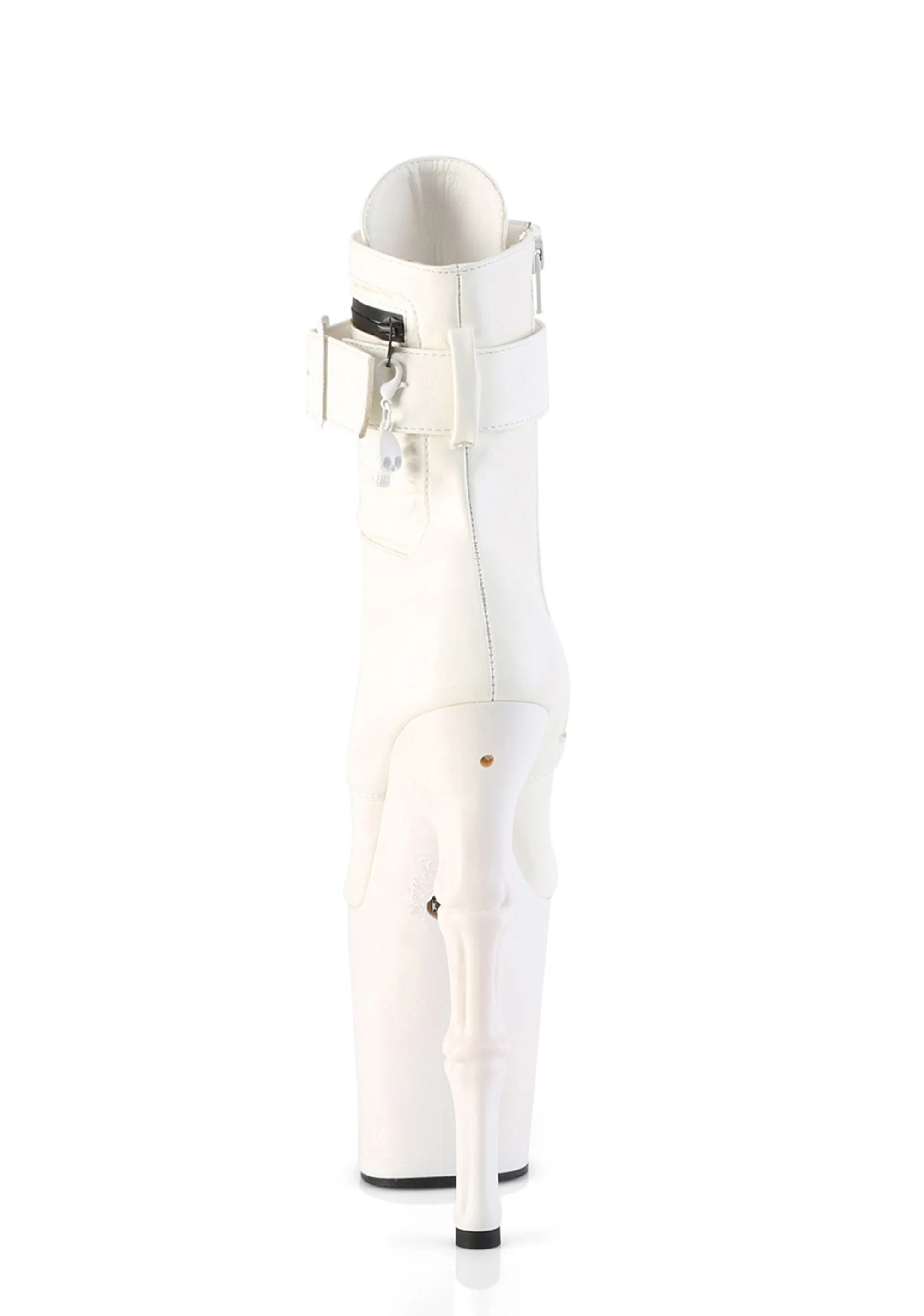 Rapture-1020STR-LT Platform LED Ankle Boots-White - Image 4