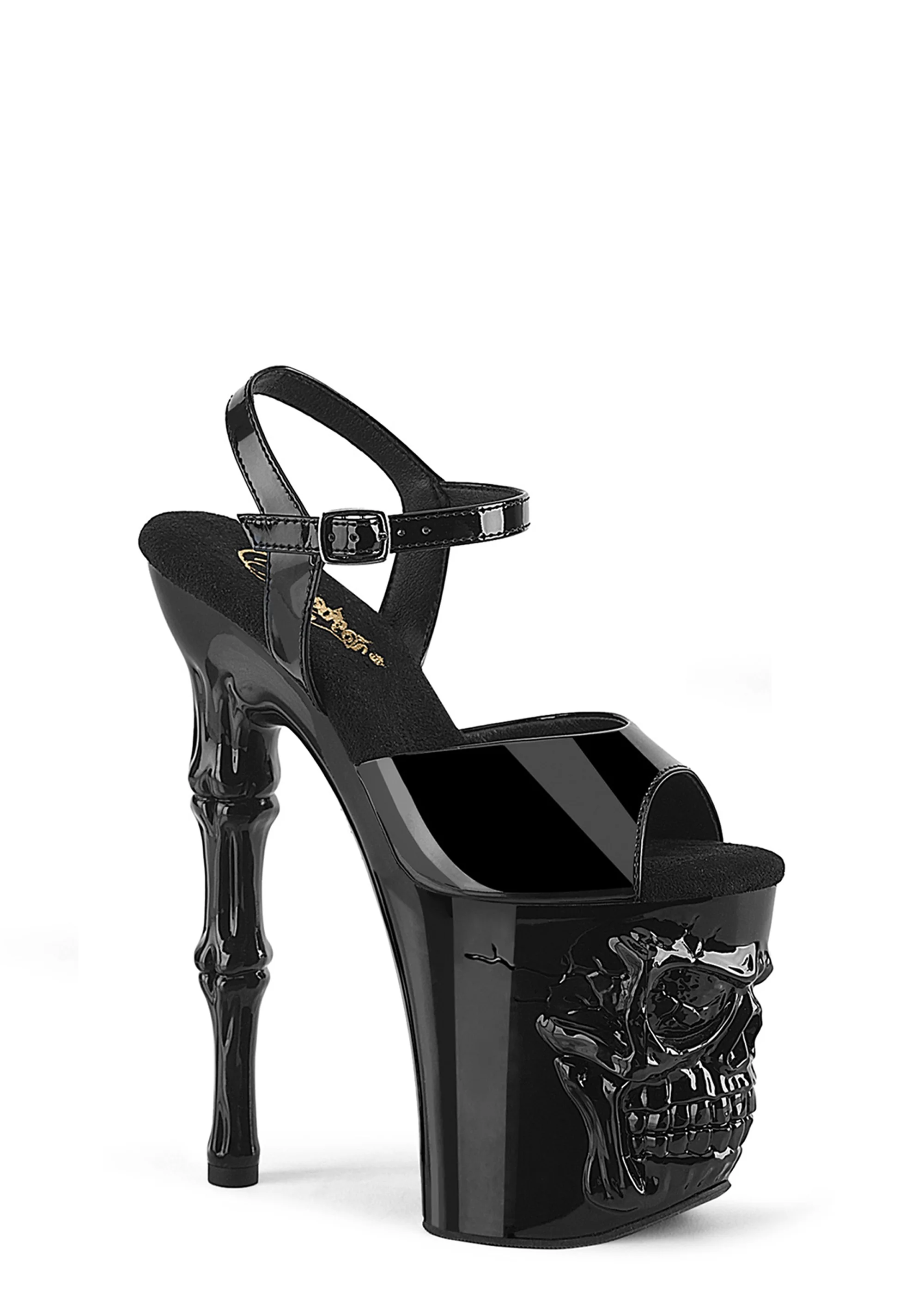 Rapture-809 Platform Ankle Strap Sandals-Black - Image 5