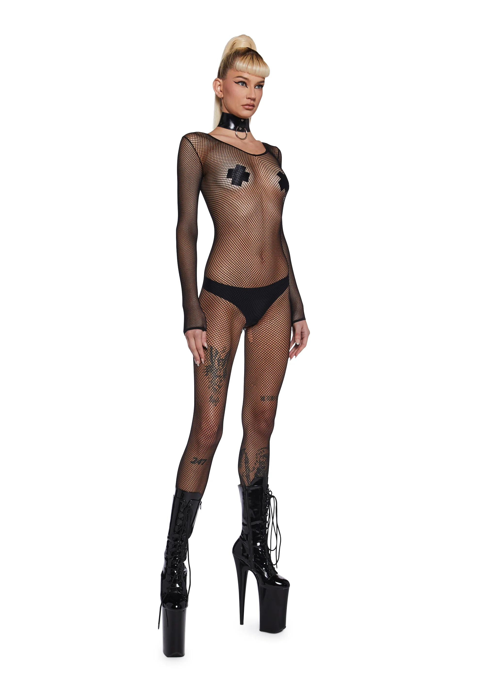 Rash Actions Fishnet Body Stocking - Image 5