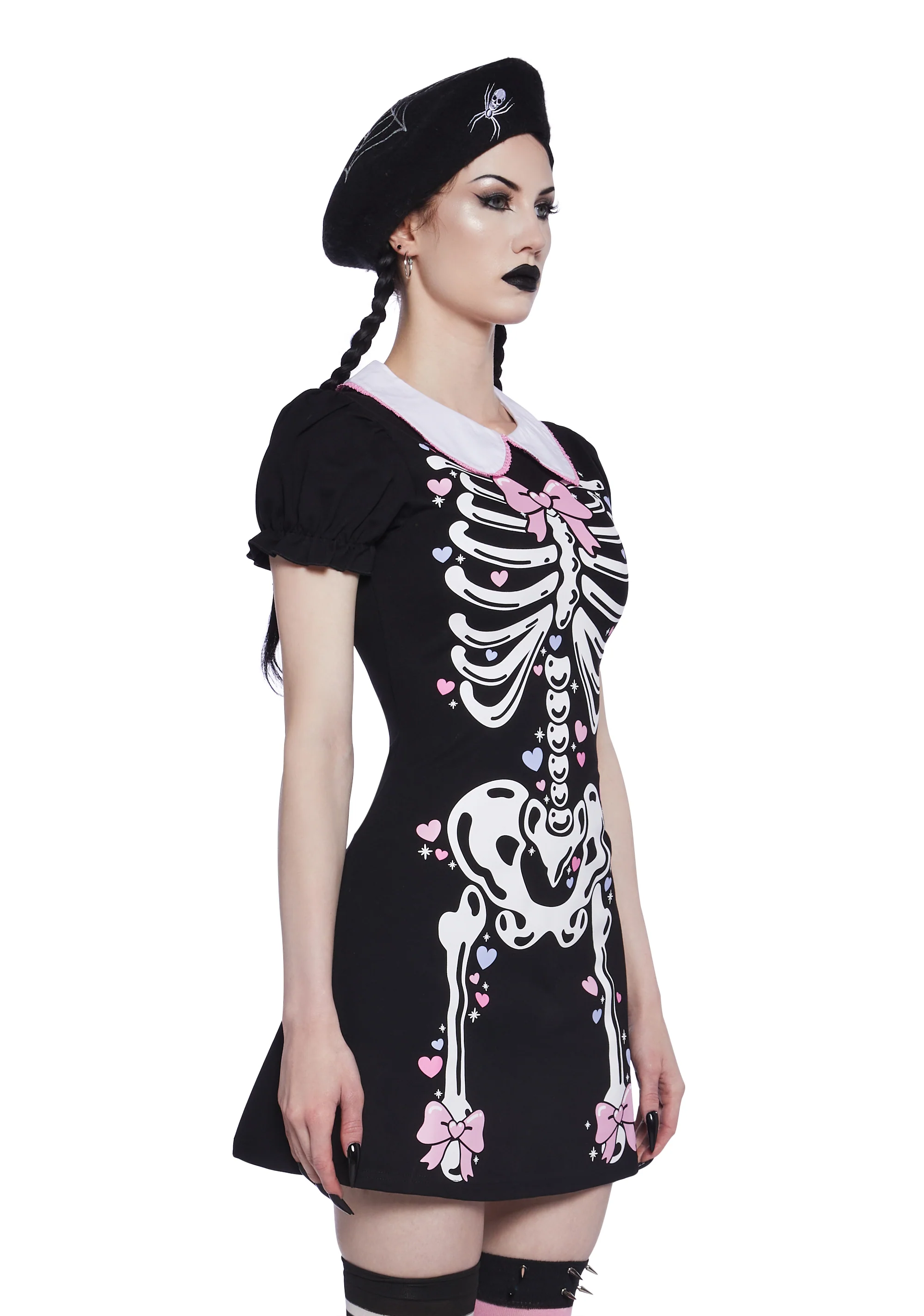 Rattle My Bones Mini Dress - Hearts - Image 4