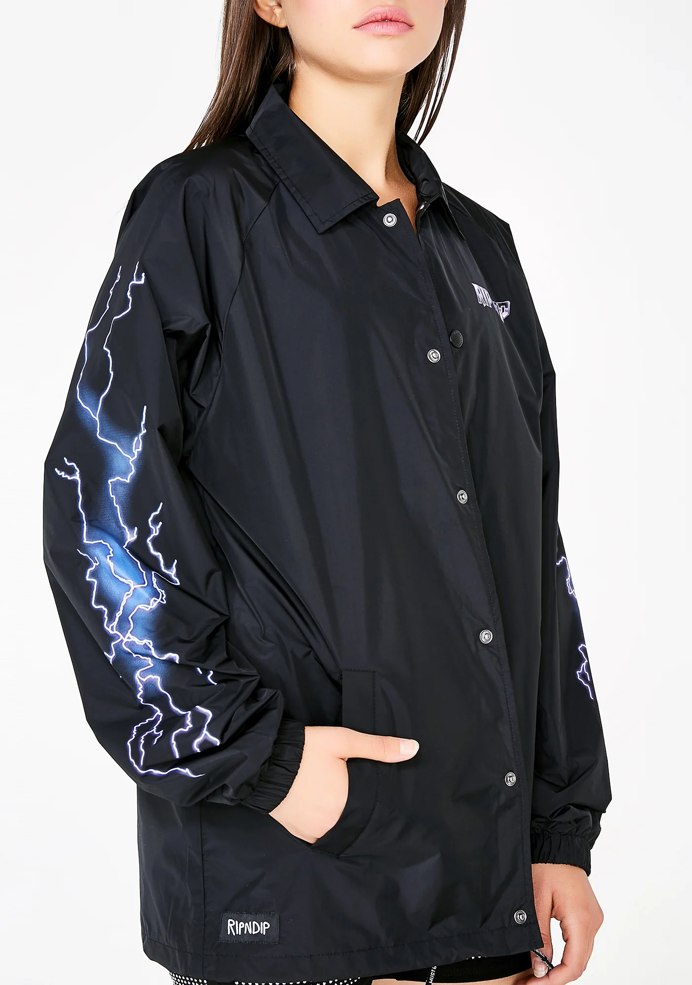 Rave Nylon Coaches Jacket - Image 3